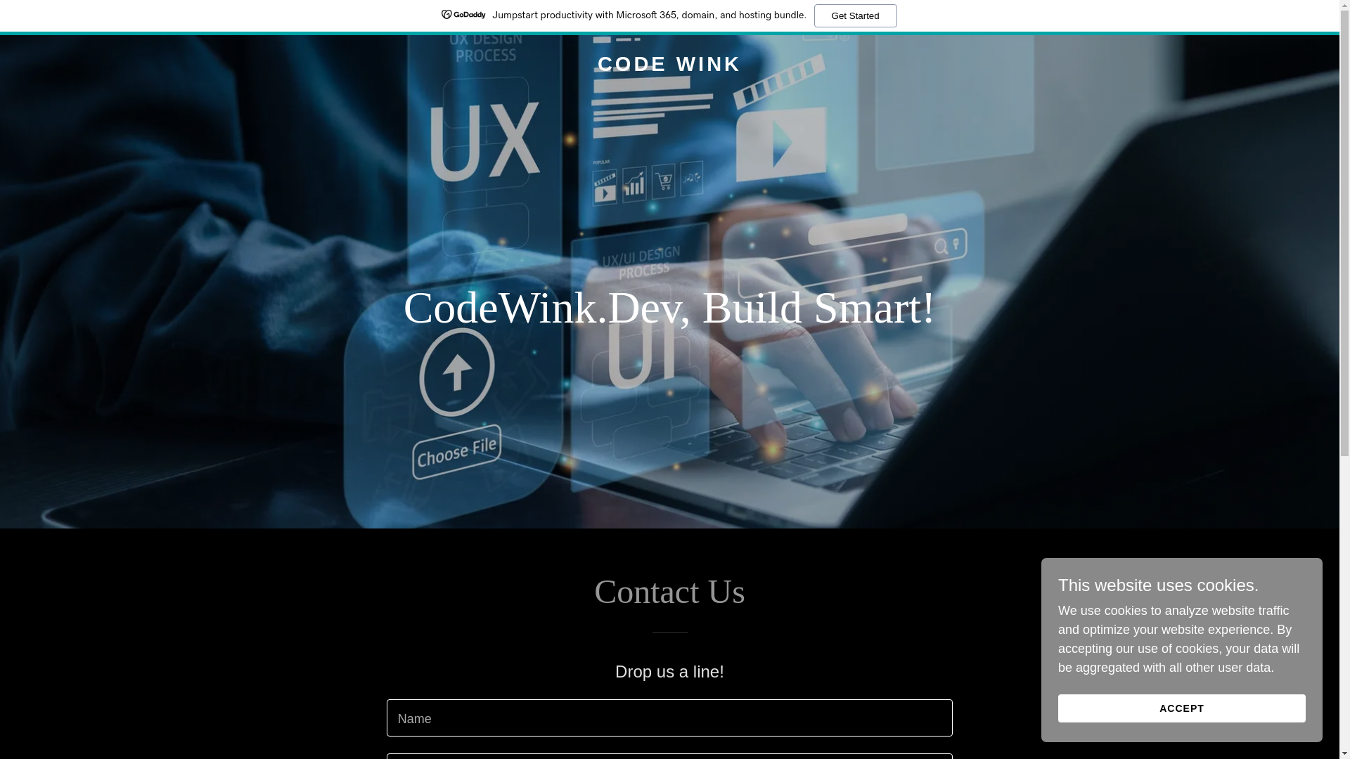 website screenshot of https://codewink.dev/