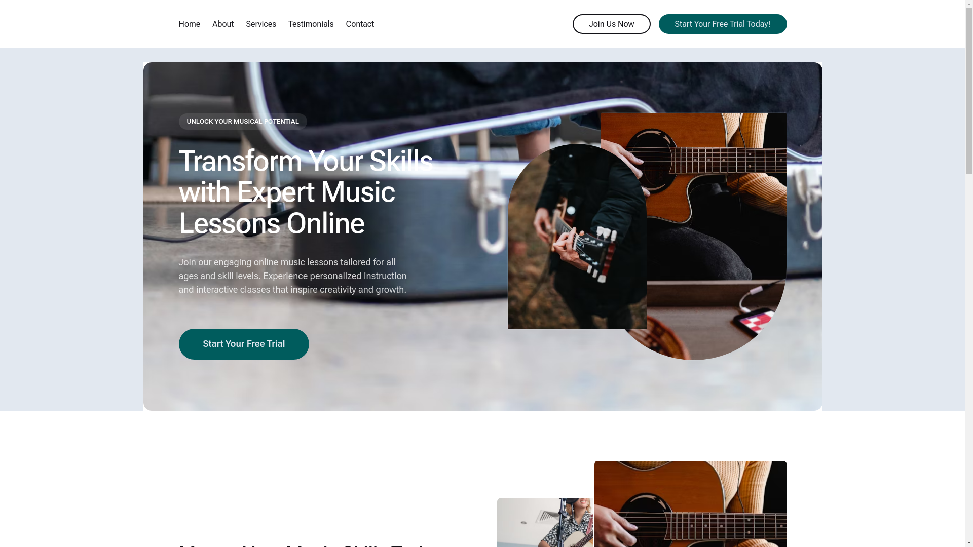 website screenshot of https://learntojam.net/