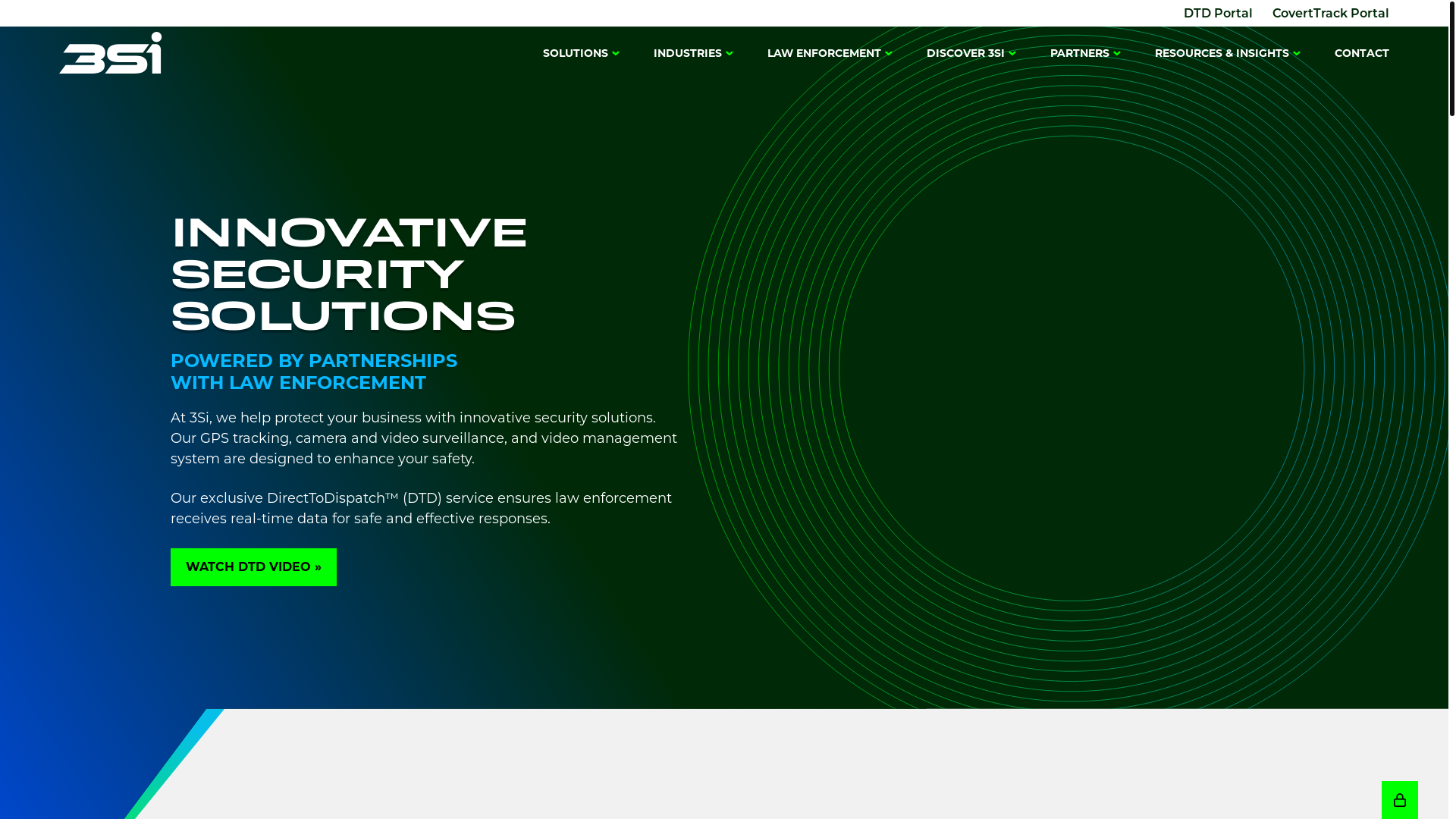 website screenshot of https://3sisecurity.com/