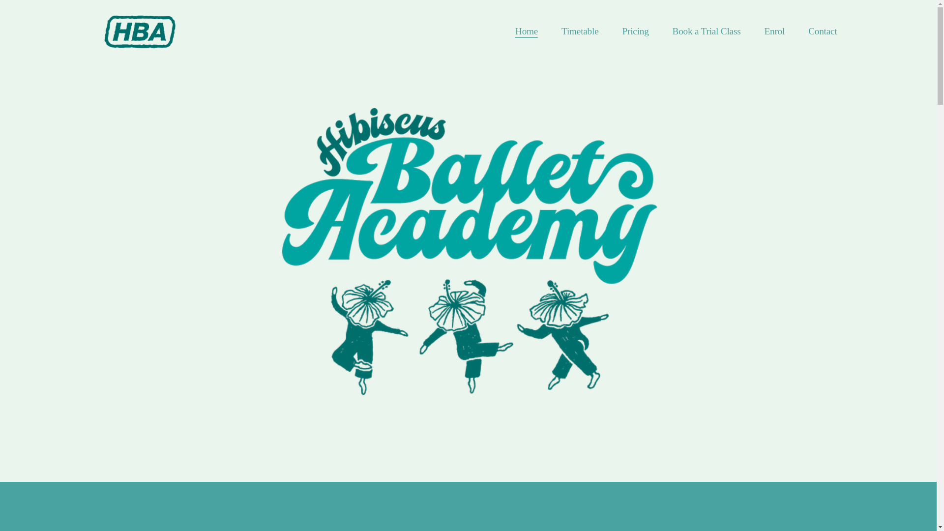 website screenshot of https://hibiscusballetacademy.co.nz/