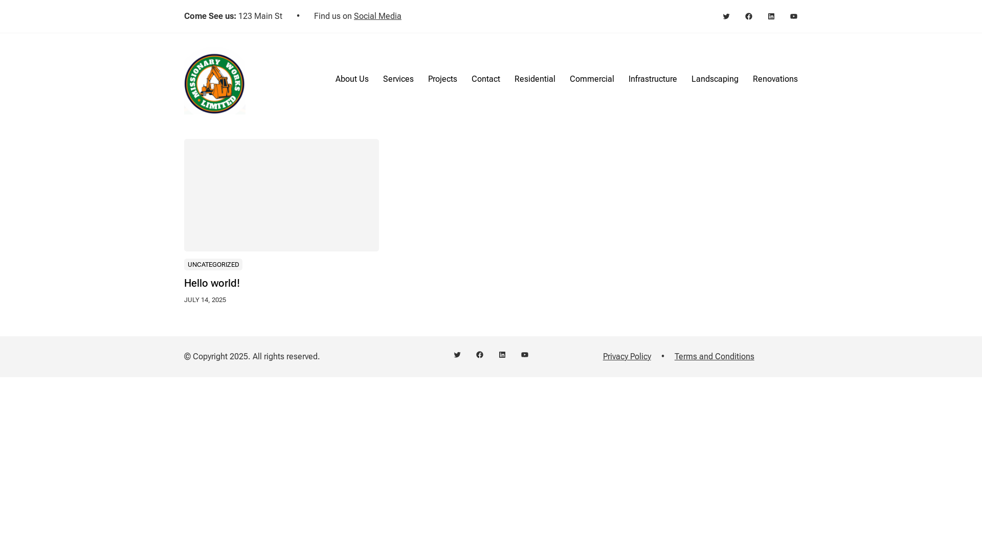website screenshot of https://missionaryworkslimited.com/