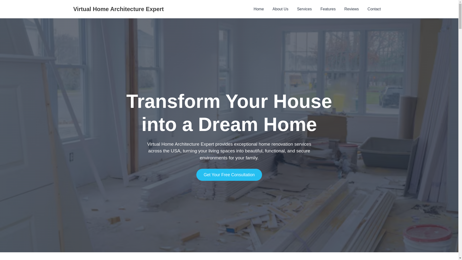 website screenshot of https://virtualhomearchitectureexpert.com/