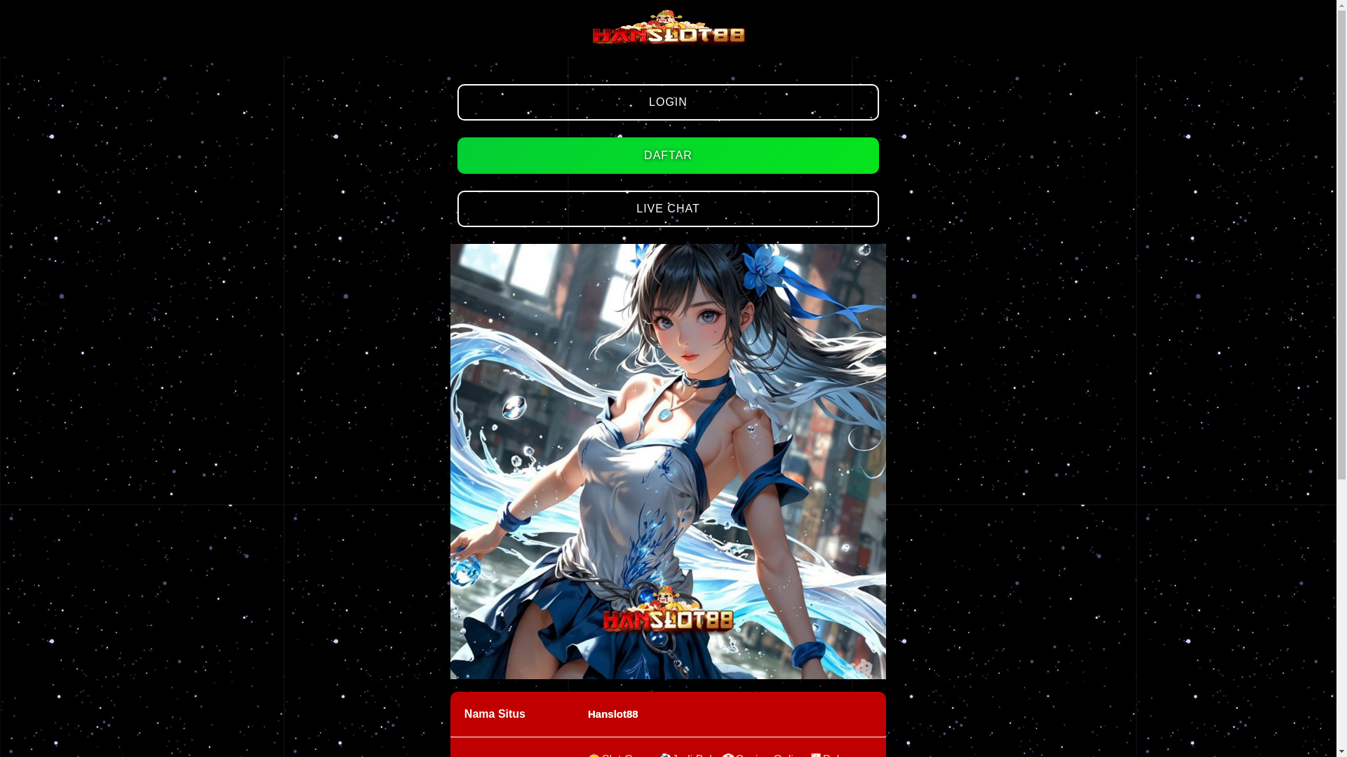 website screenshot of https://hanslot88situs.pages.dev/