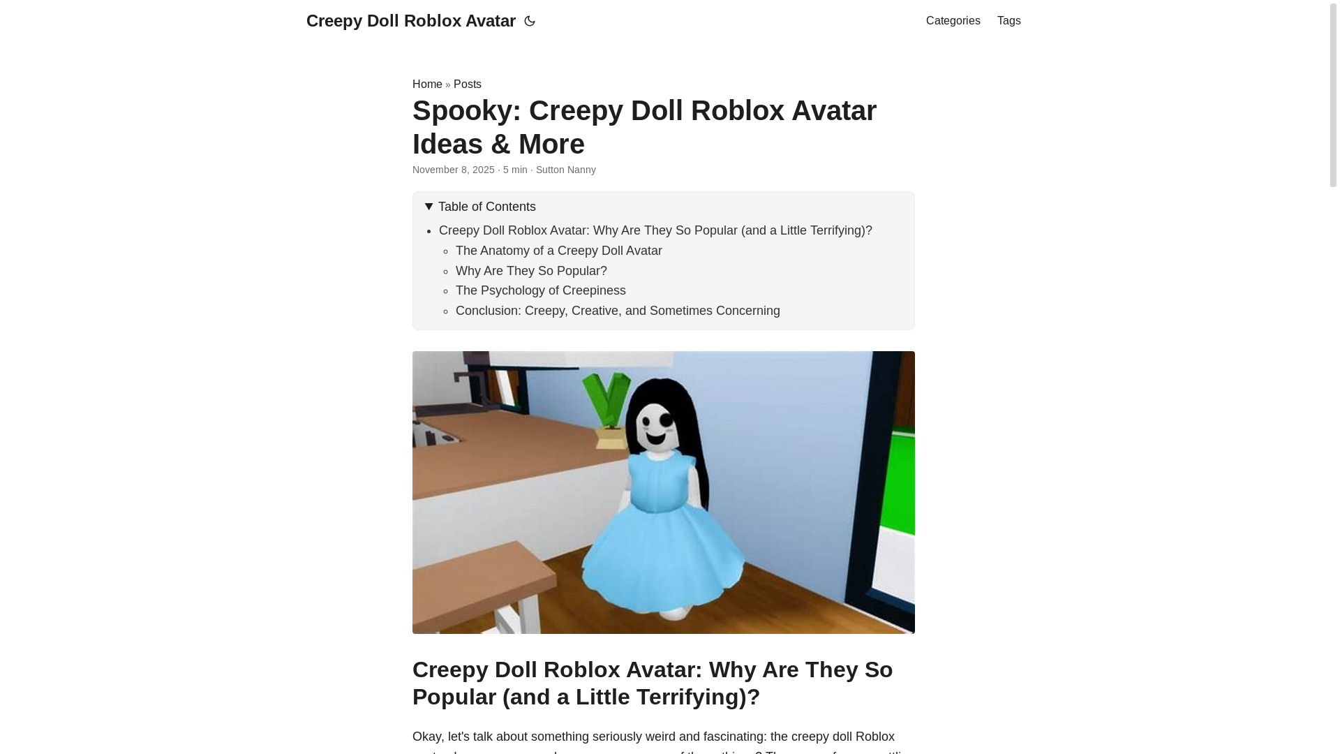 website screenshot of https://creepy-doll-roblox-avatar.pages.dev/