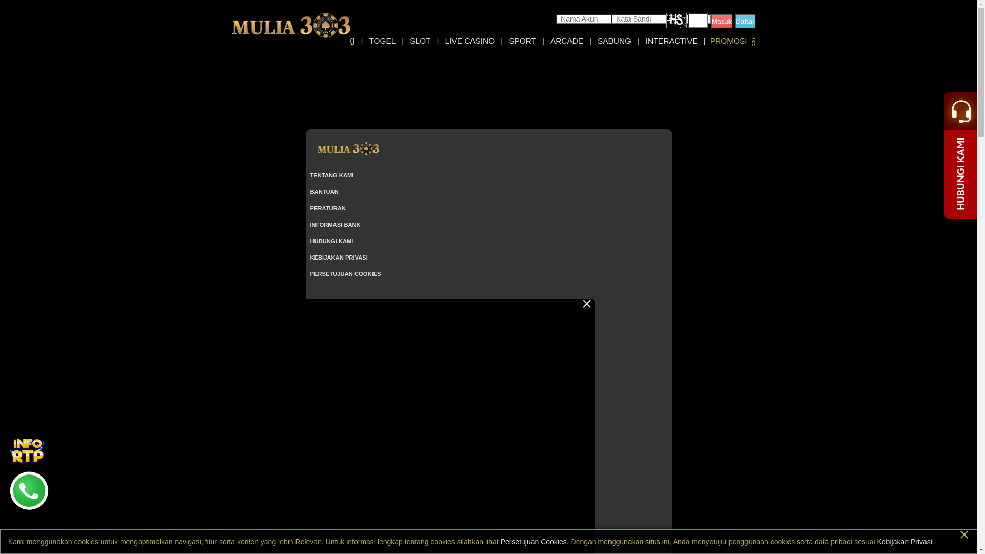 website screenshot of https://mainmulia41.com/