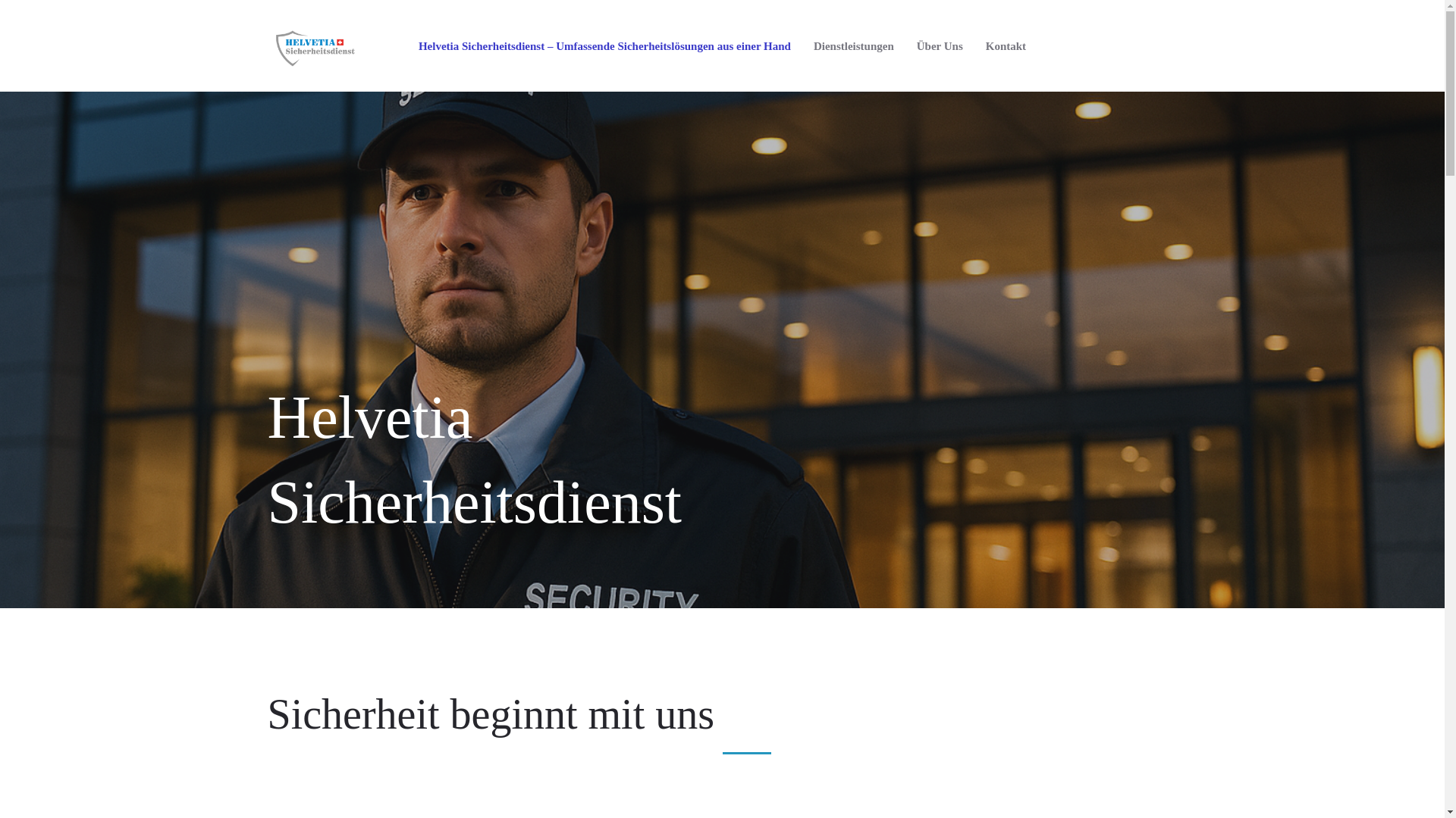 website screenshot of https://helvetia-sicherheit.ch/