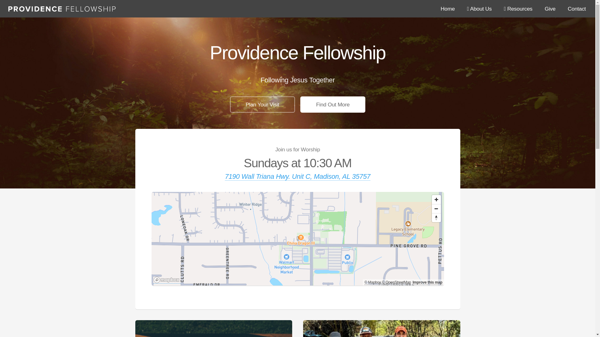 website screenshot of https://providencefellowship.pages.dev/