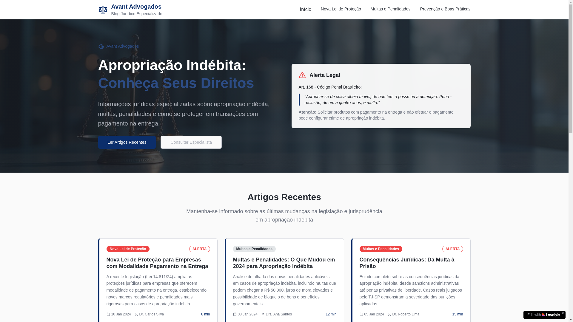 website screenshot of https://avantjuridico.com/