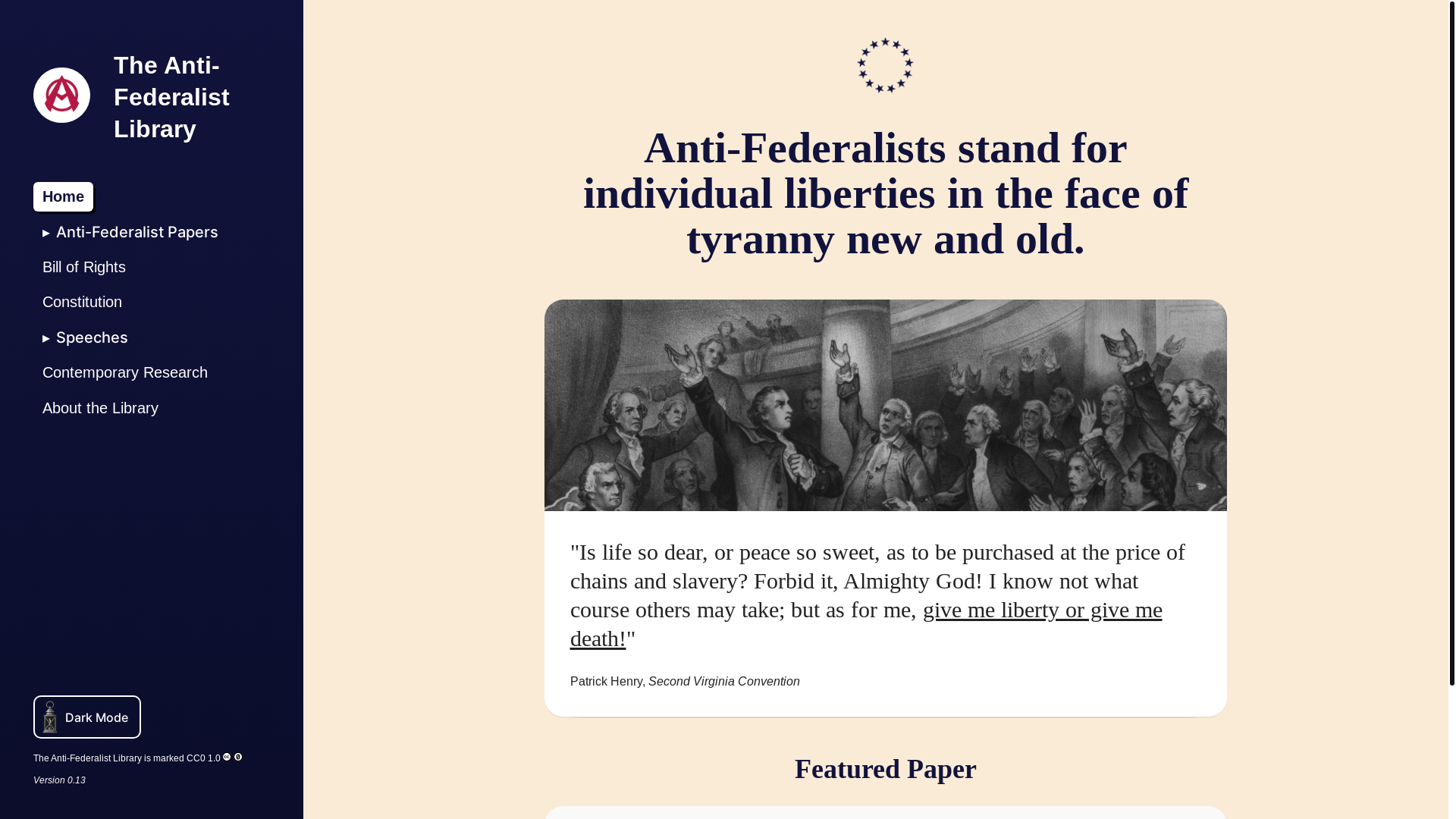 website screenshot of https://antifed.pages.dev/