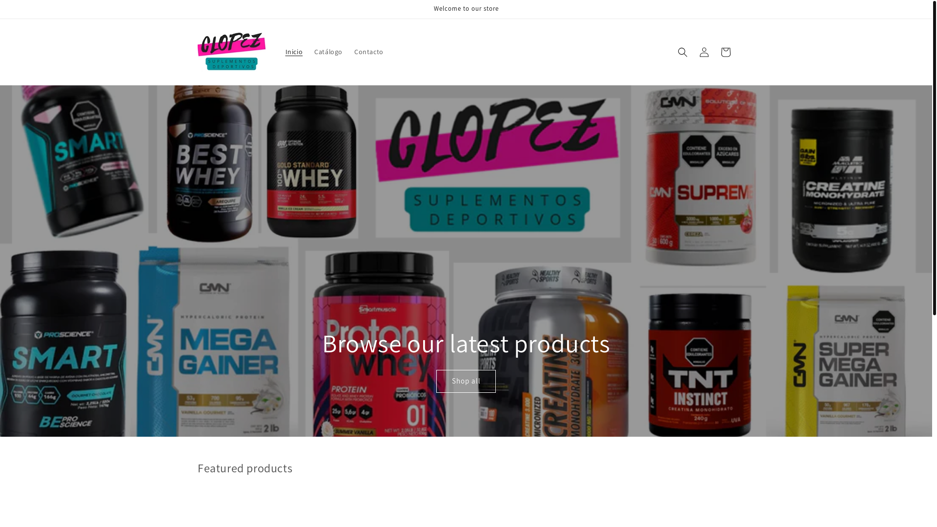 website screenshot of https://clopezsuplementos.com/