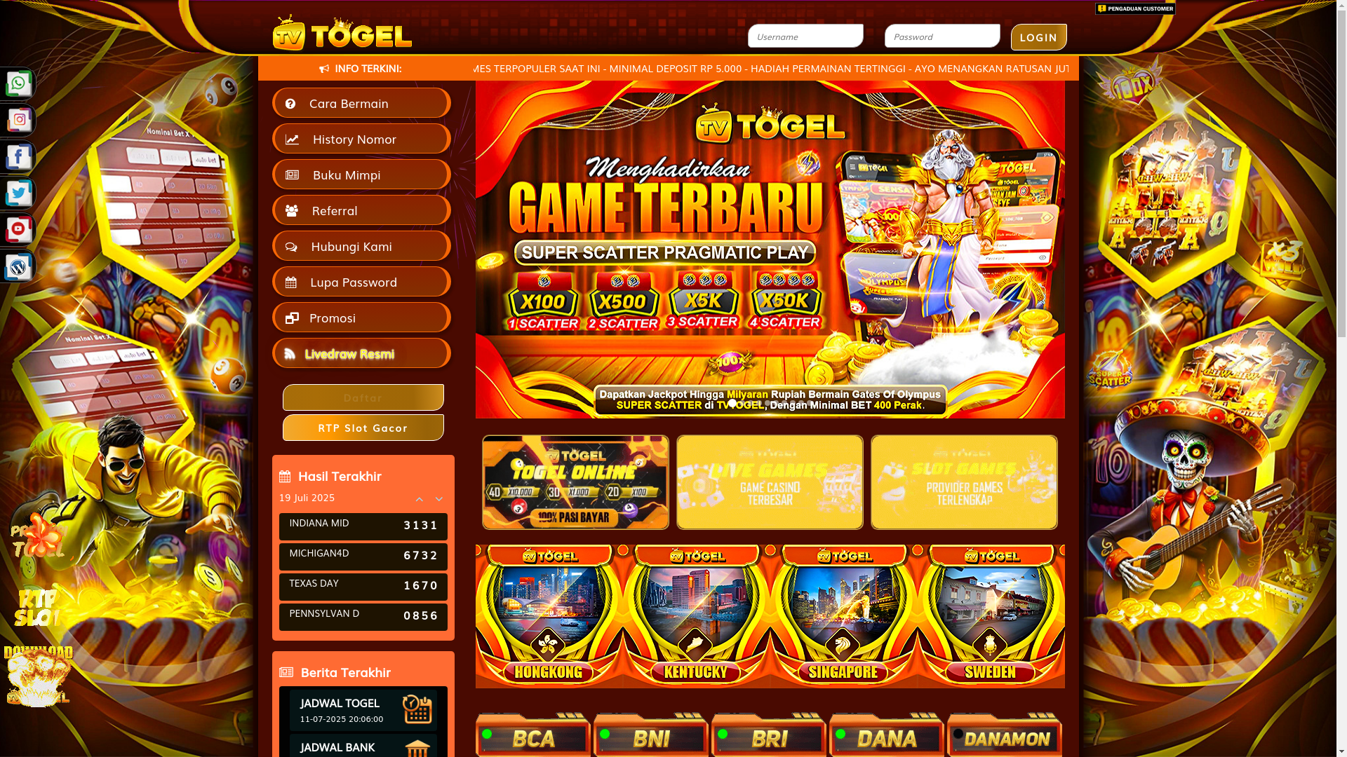 website screenshot of https://tvtogel459.info/