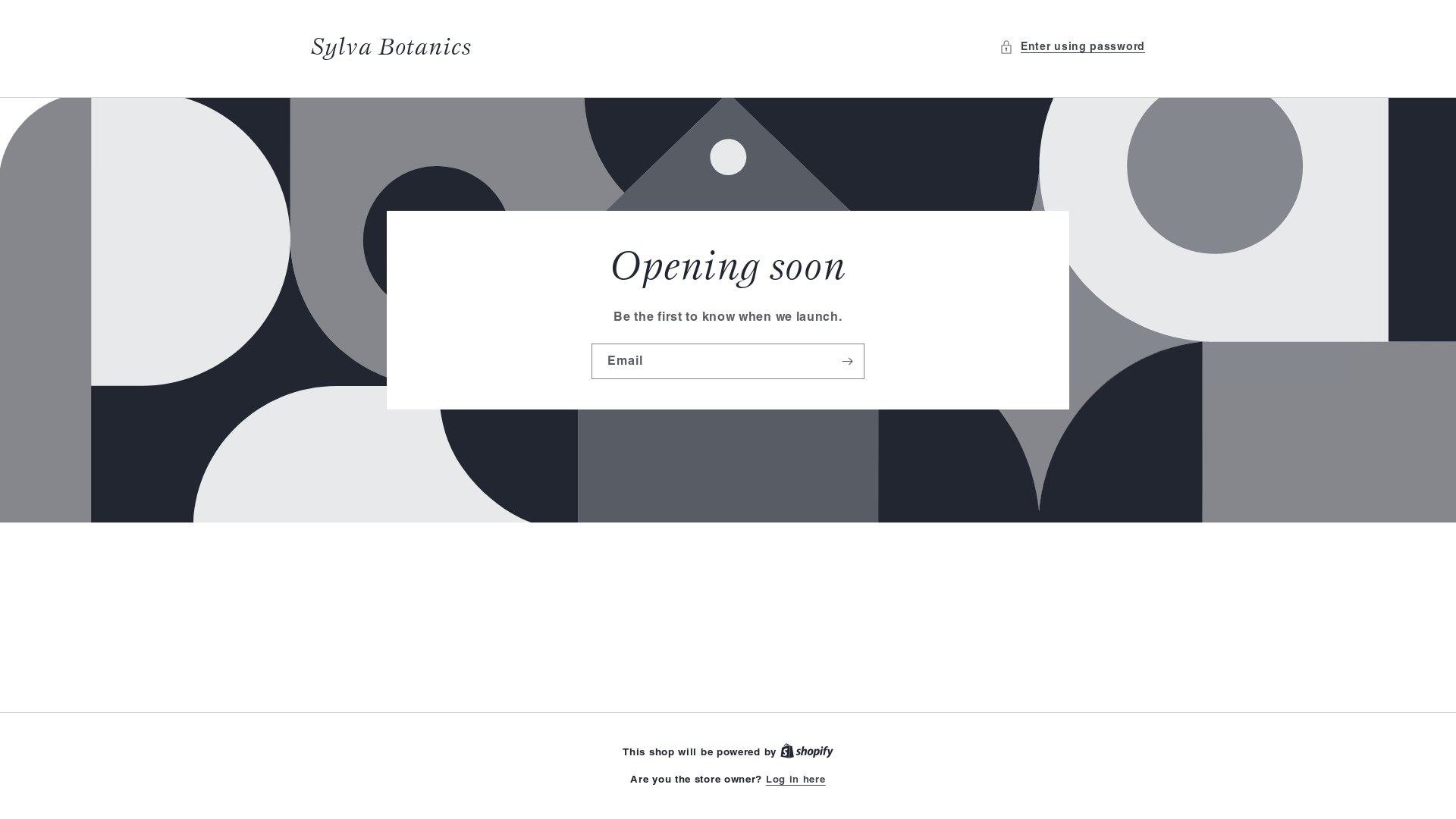 website screenshot of https://sylvabotanics.co.uk/