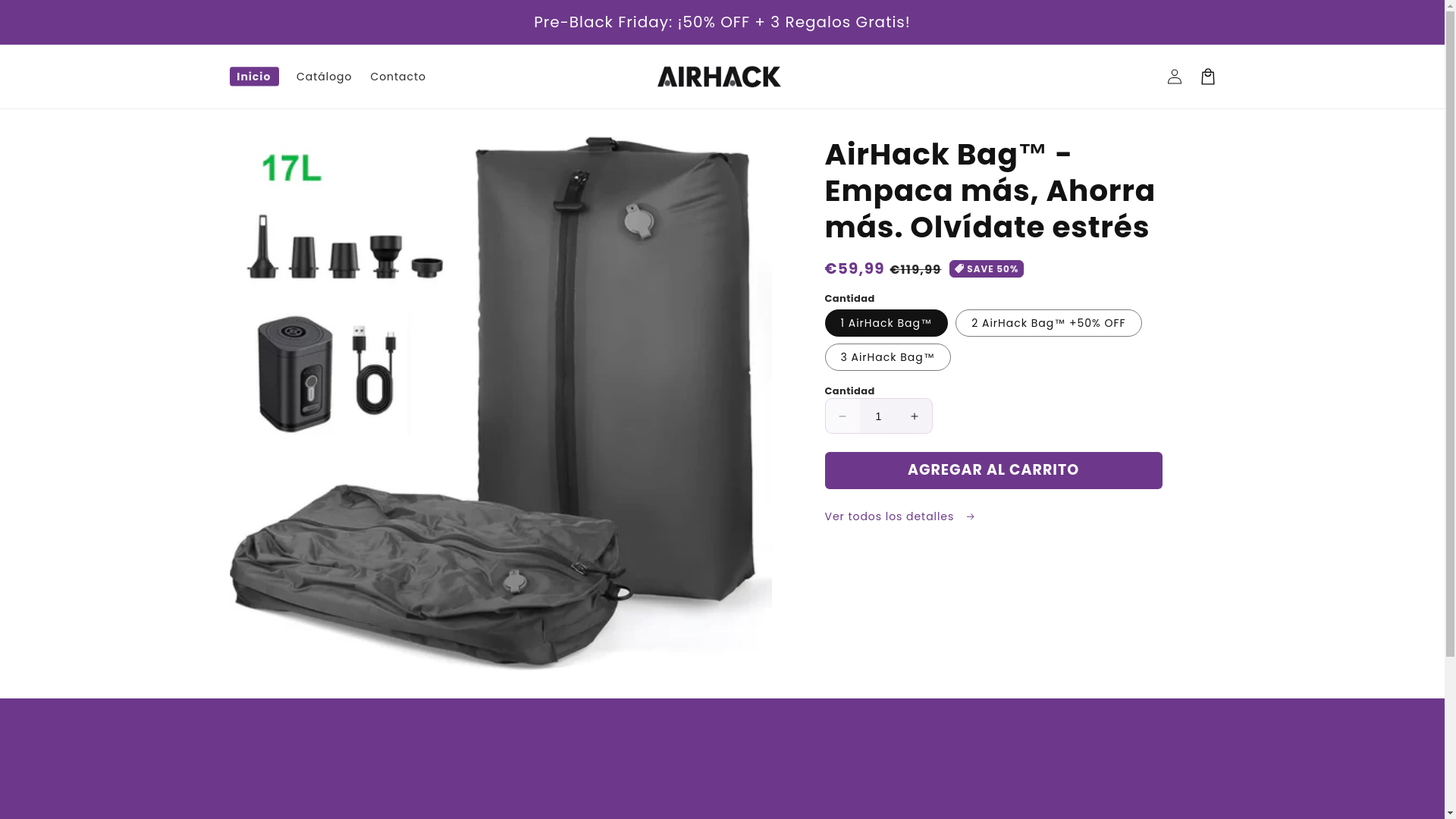 website screenshot of https://theairhack.com/