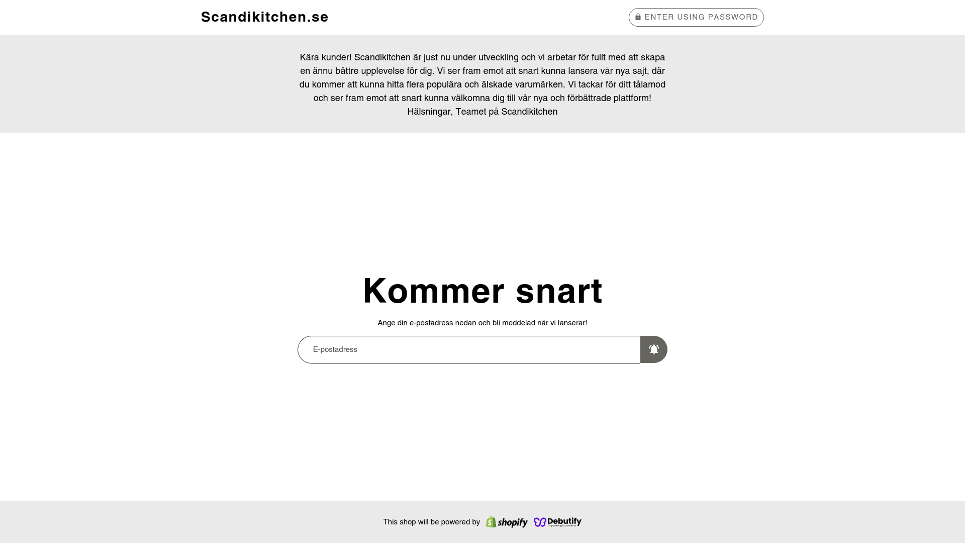 website screenshot of https://scandikitchen.se/