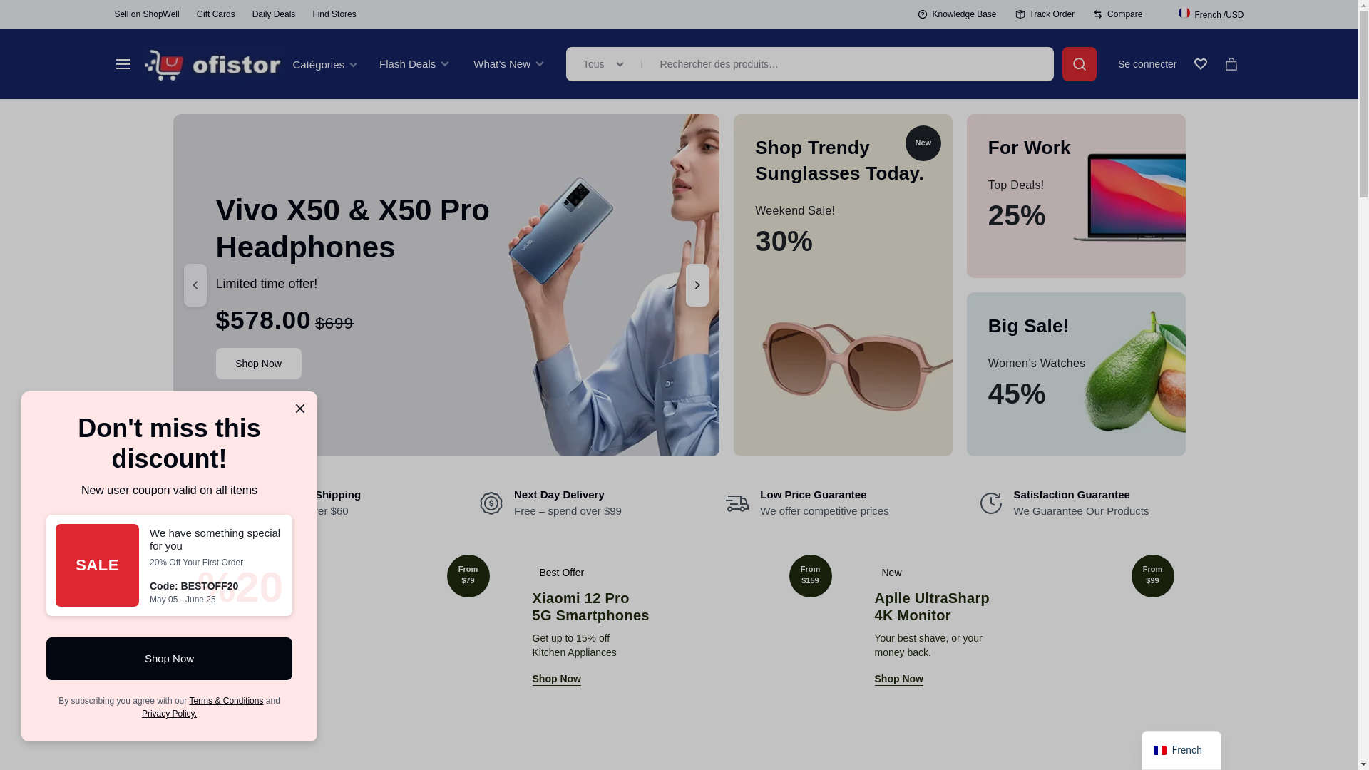 website screenshot of https://ofistor.com/