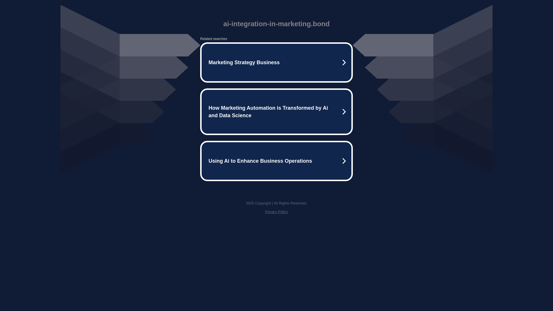 website screenshot of https://ai-integration-in-marketing.bond/