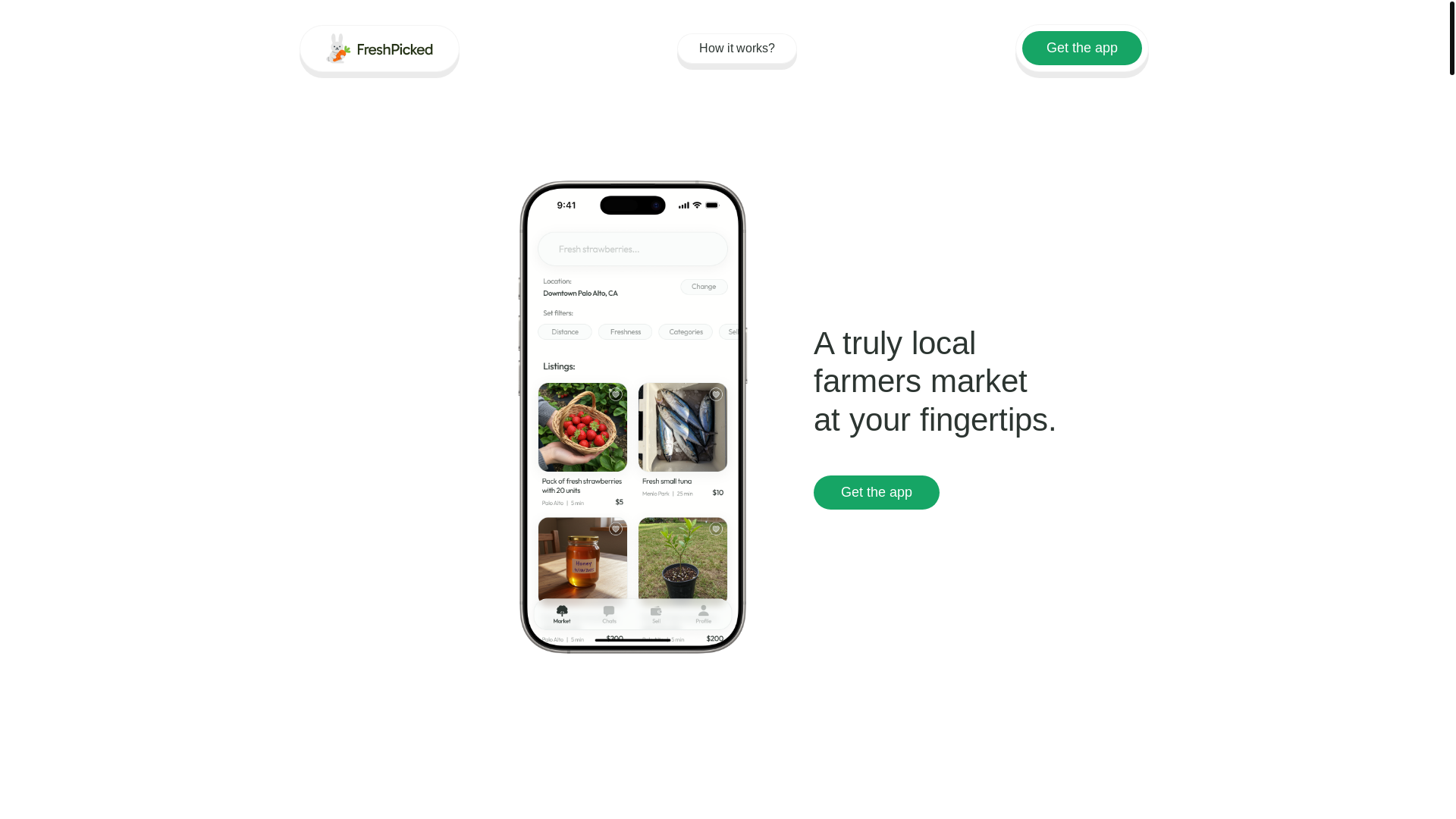 website screenshot of https://freshpicked-v2.pages.dev/