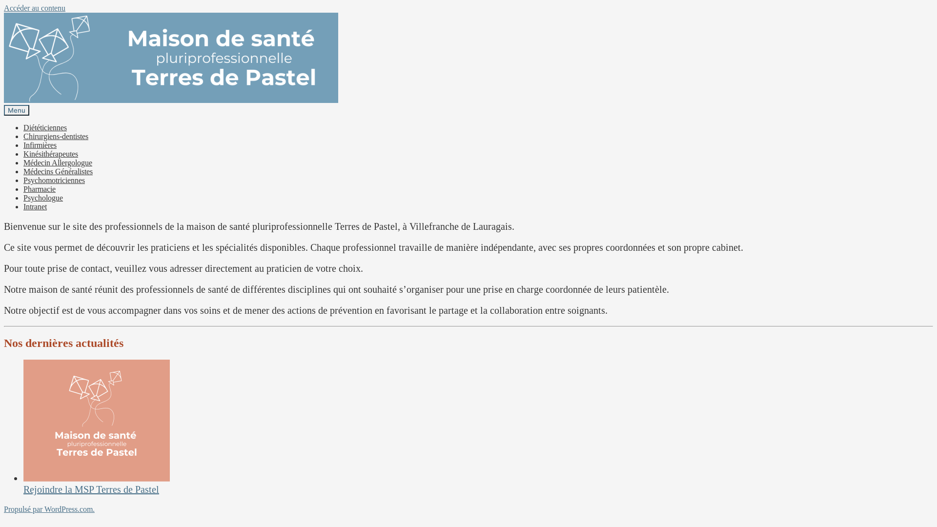 website screenshot of https://mspterresdepastel.fr/