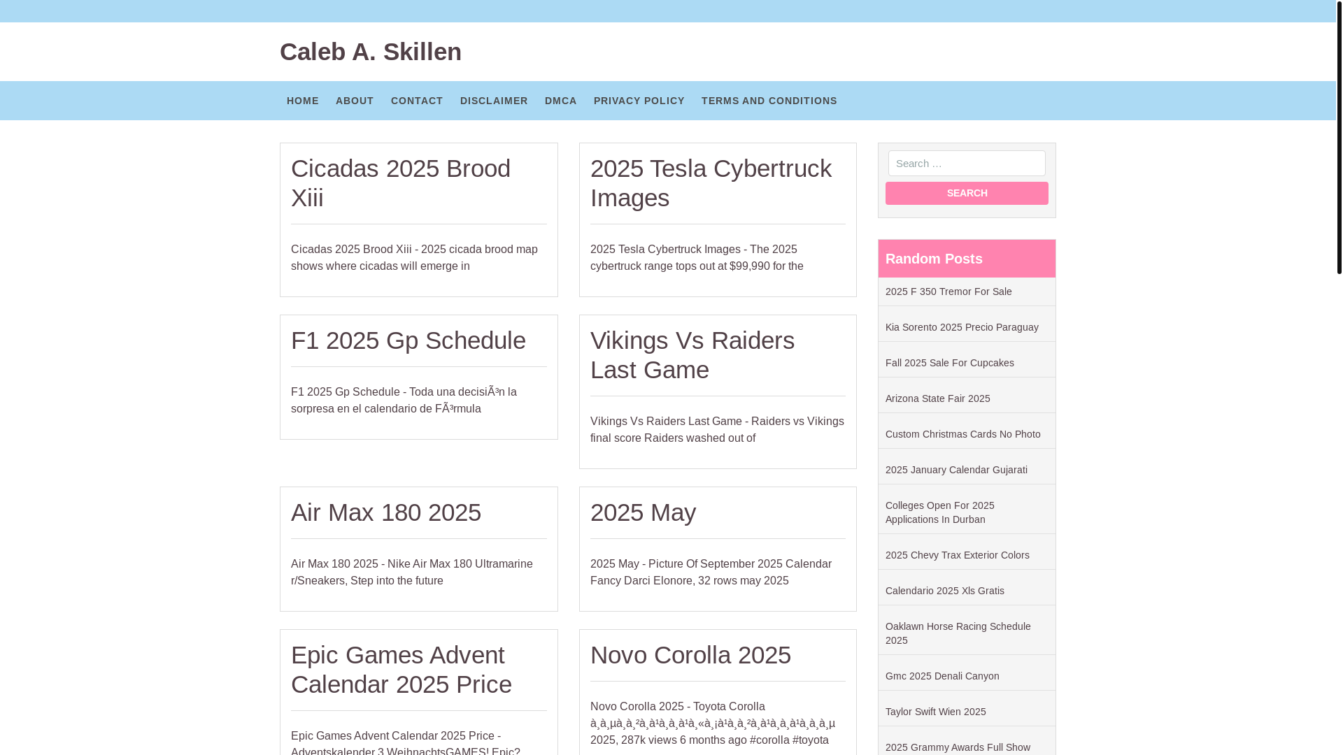 website screenshot of https://calebaskillen.pages.dev/