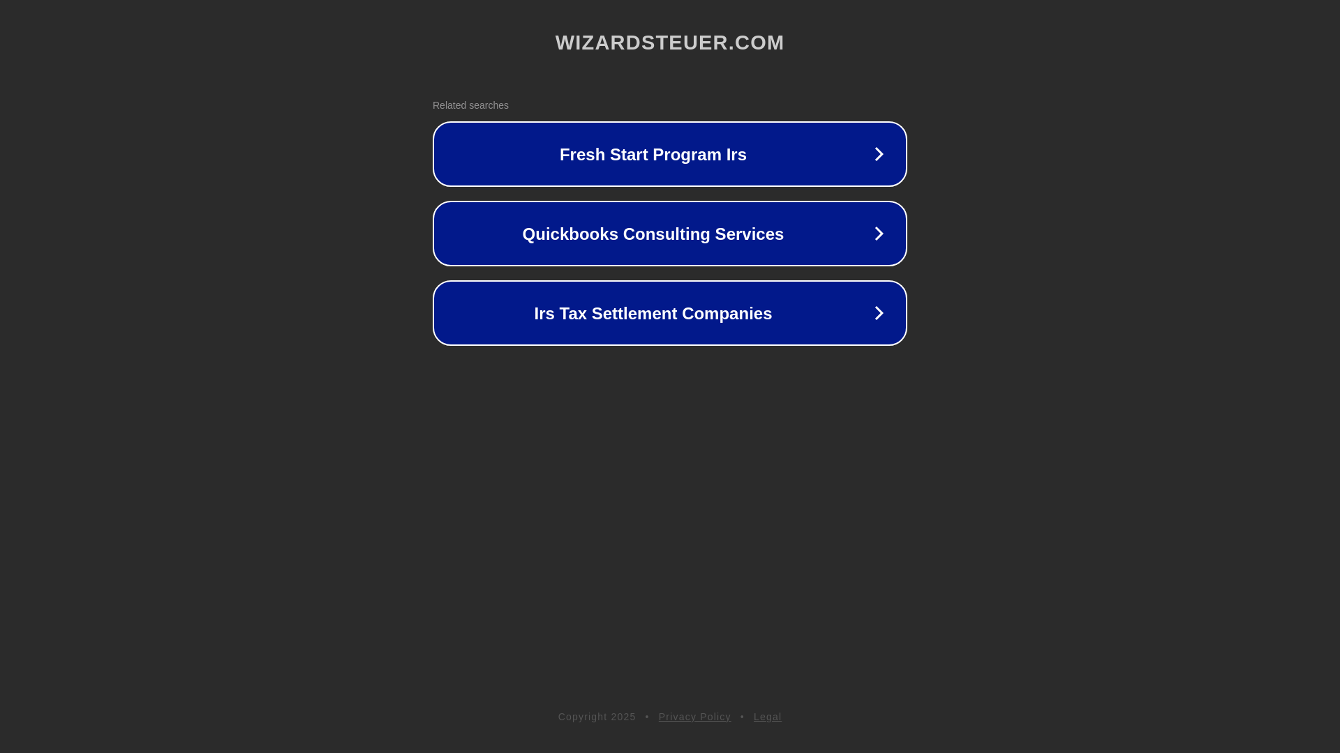website screenshot of https://wizardsteuer.com/