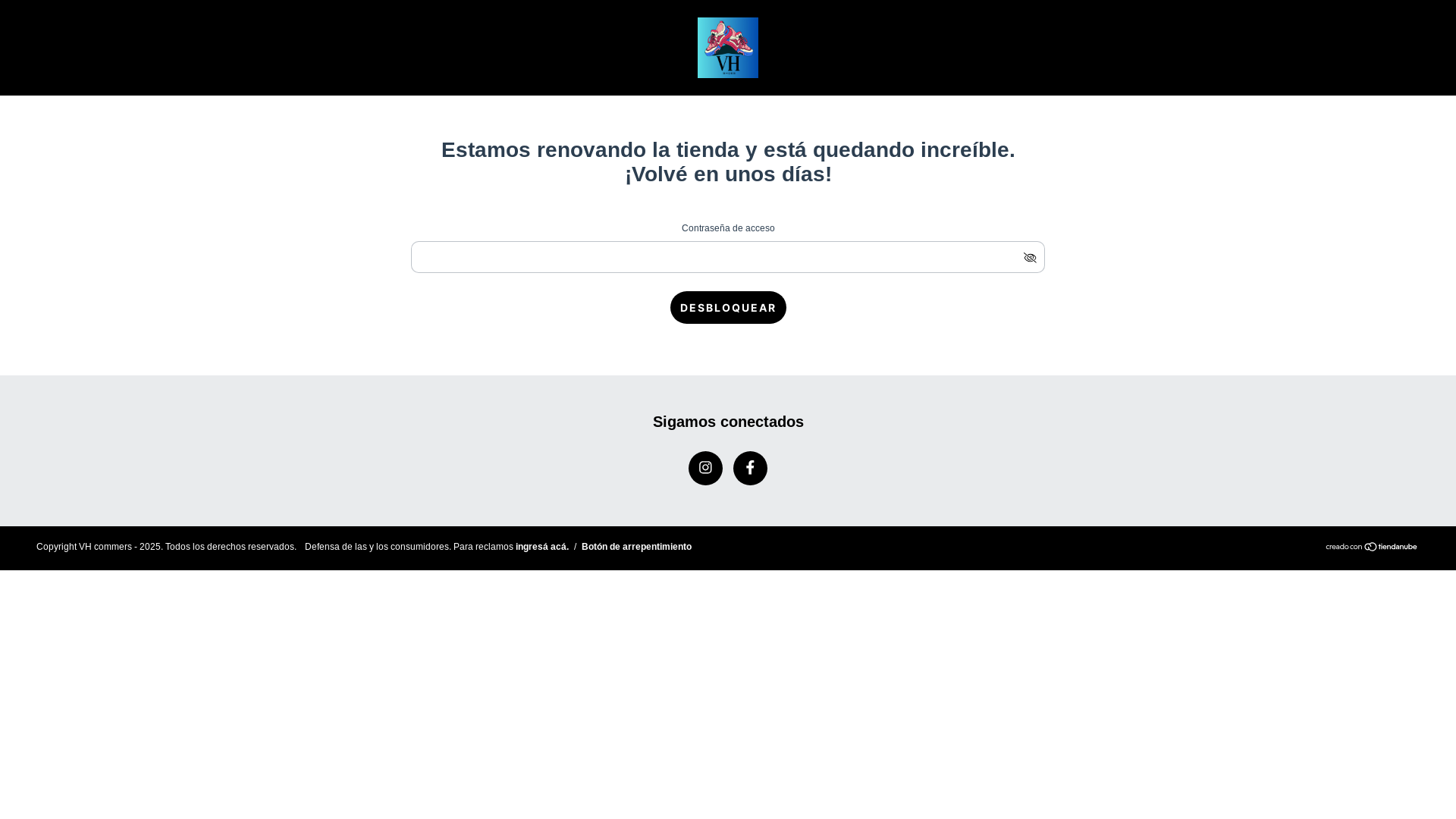 website screenshot of https://vhtech.com.ar/