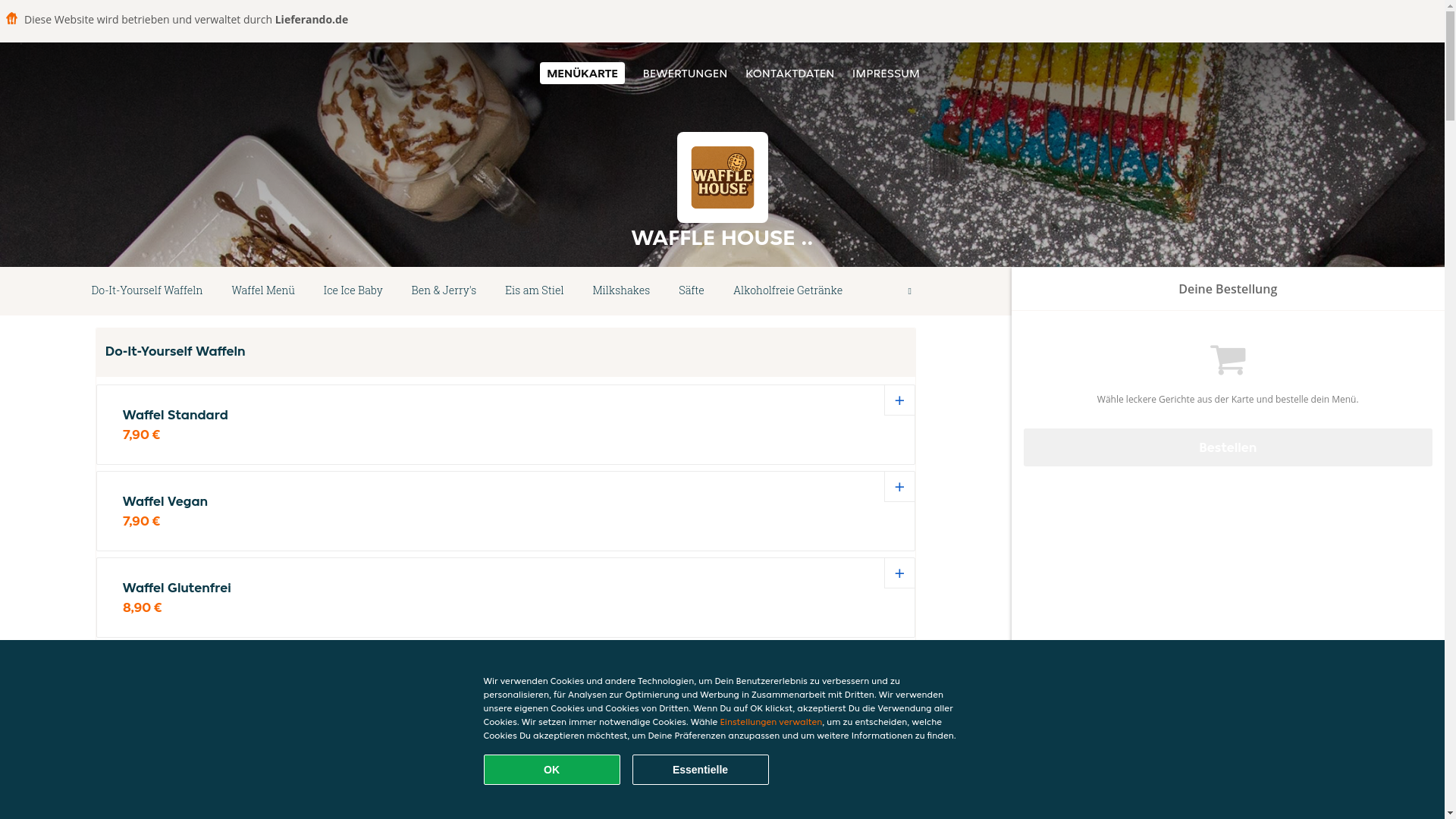 website screenshot of https://wafflehouse-hannover.de/