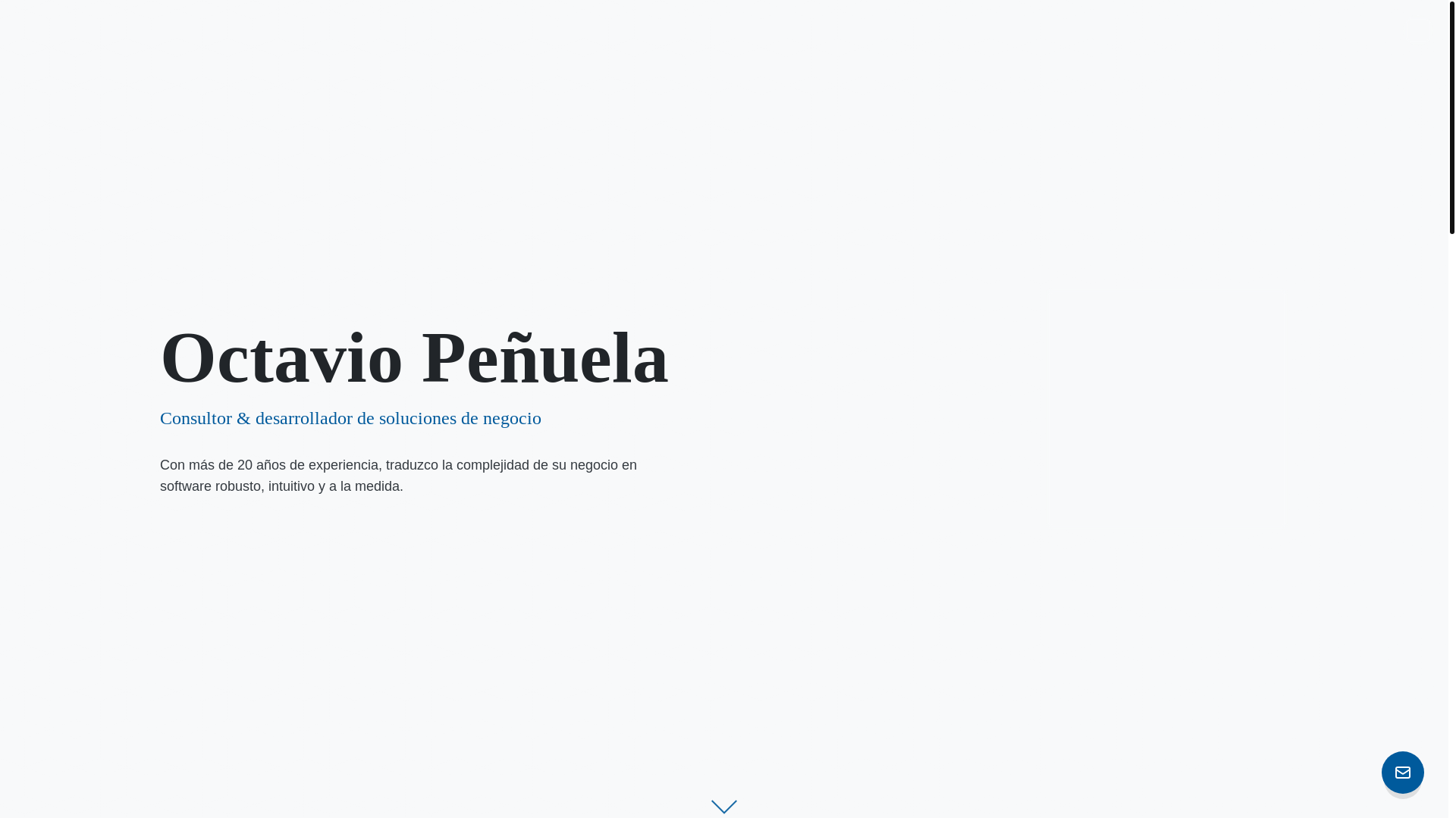 website screenshot of https://octaviopenuela.site/