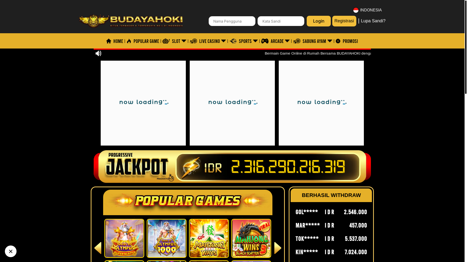 website screenshot of https://budaya-hoki.store/