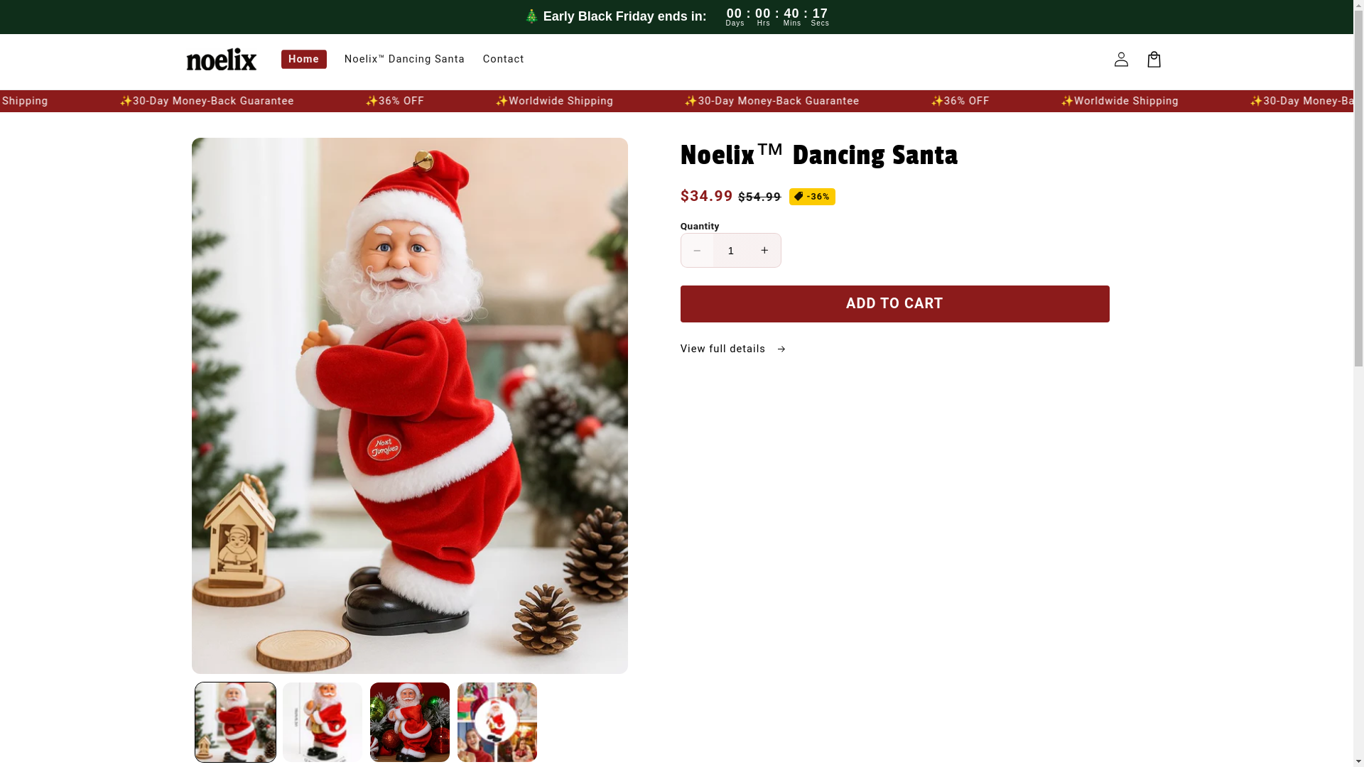 website screenshot of https://shopnoelix.com/