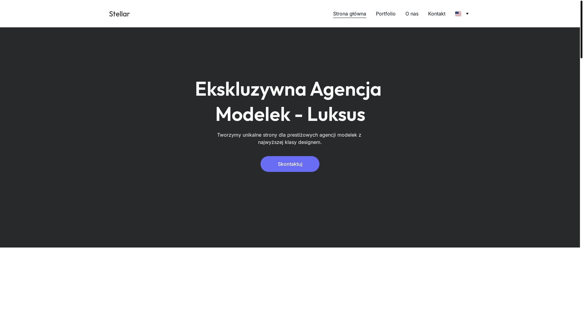 website screenshot of https://stellarmodels.pl/