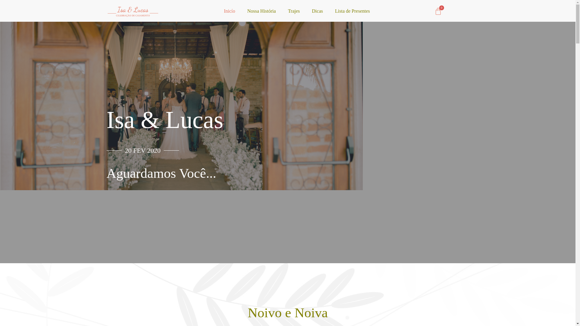 website screenshot of https://isaelucasnossocasamento.com/