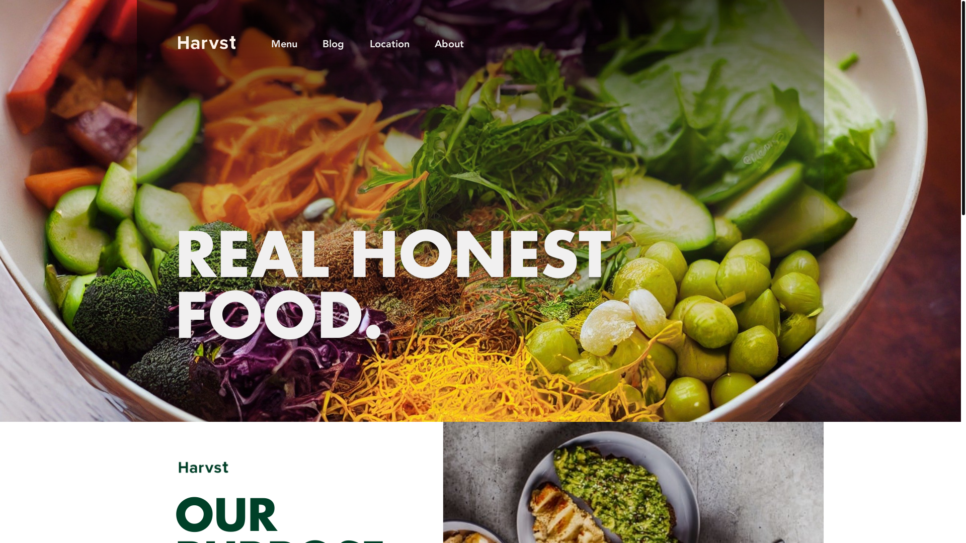 website screenshot of https://harvstuae.com/