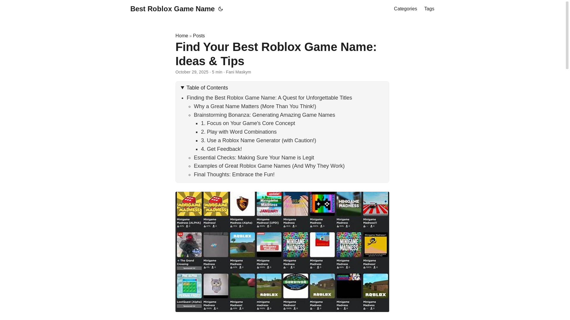 website screenshot of https://best-roblox-game-name.pages.dev/
