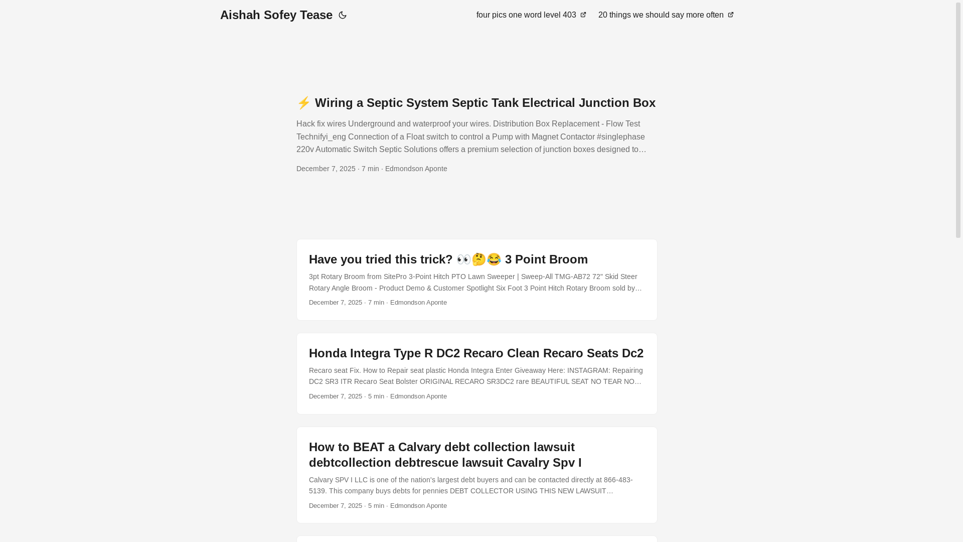 website screenshot of https://aishahsofeytease.pages.dev/