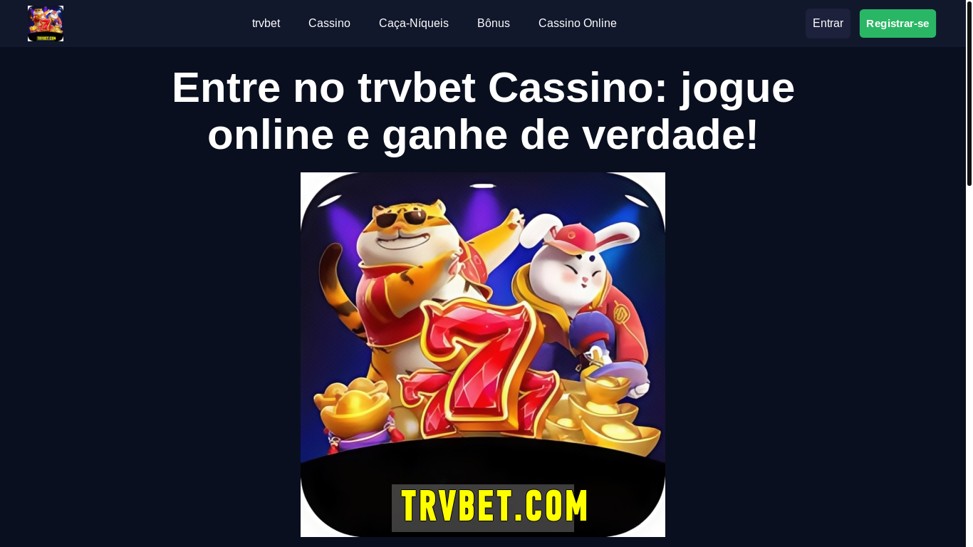 website screenshot of https://trvbet-app.com/