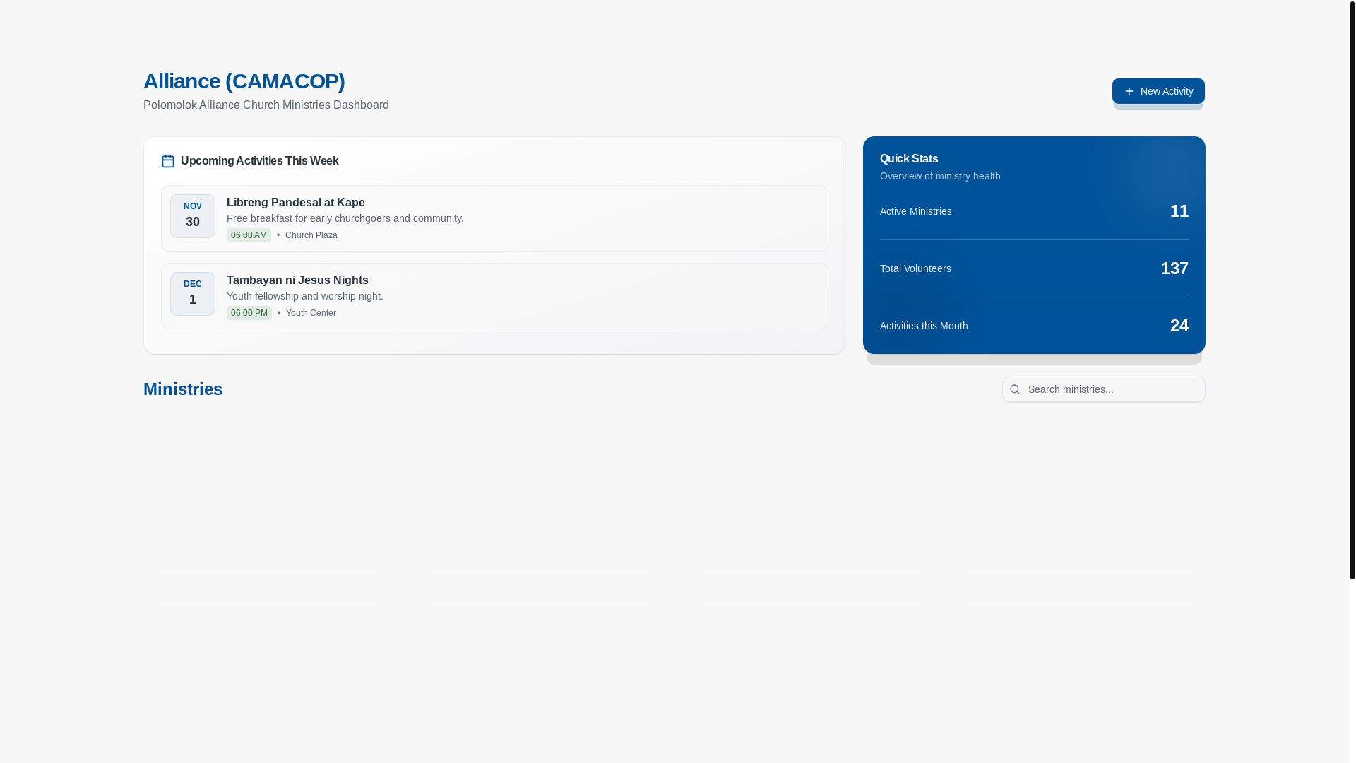 website screenshot of https://polomolokalliance.com/