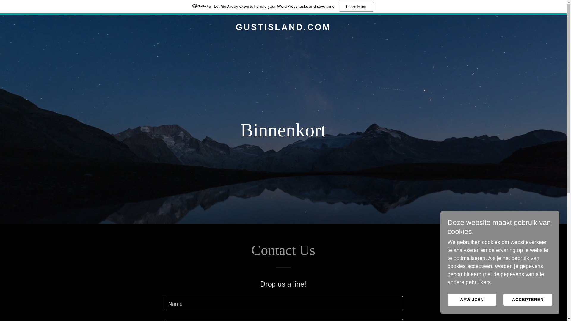 website screenshot of https://gustisland.com/