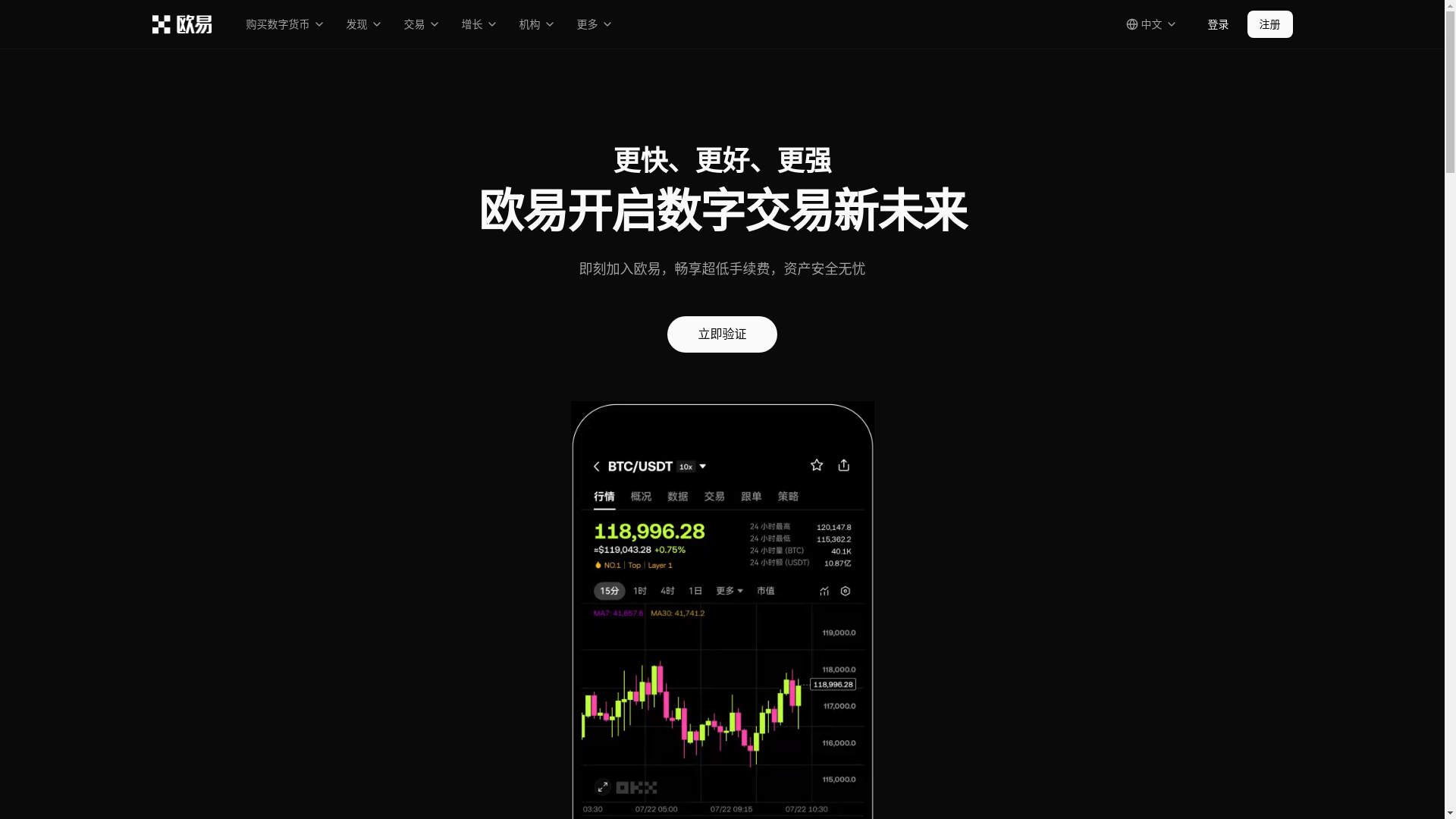 website screenshot of https://okx.heyaoyue.top