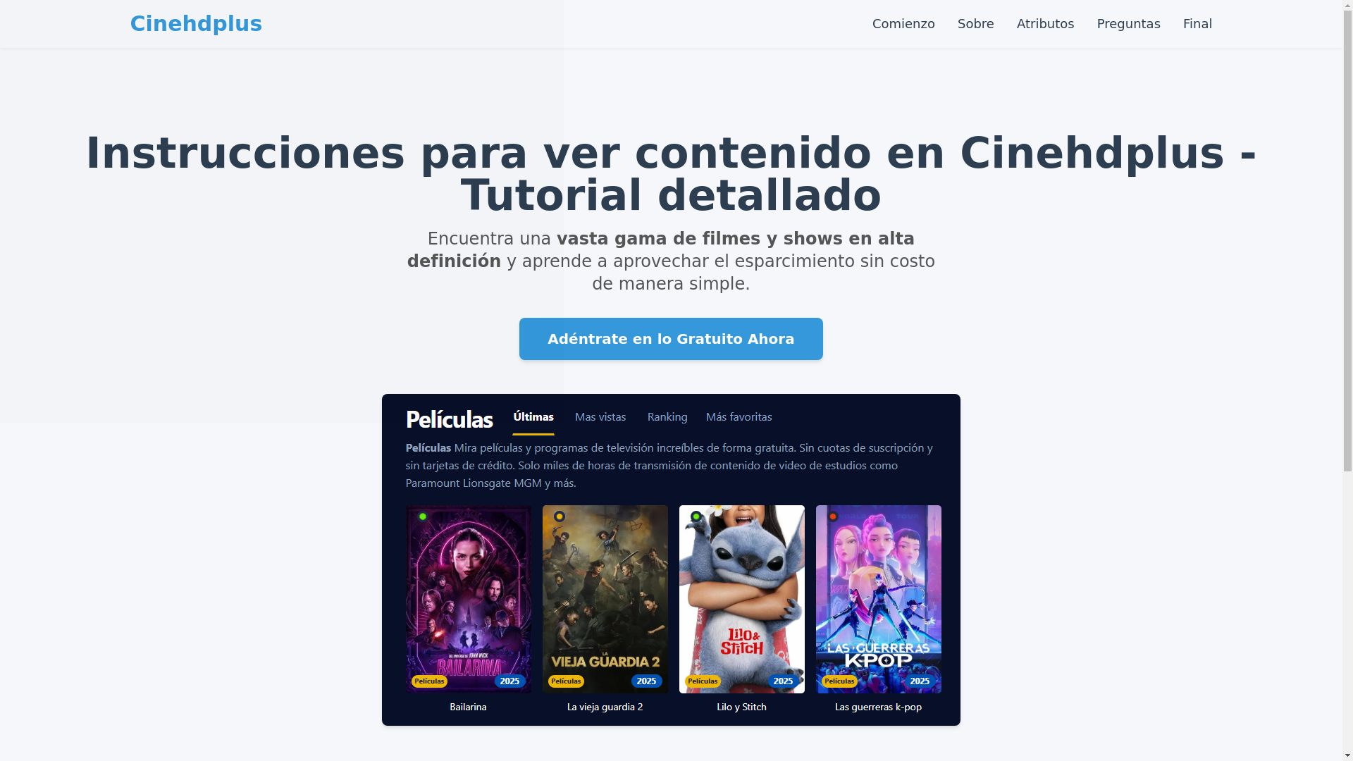 website screenshot of https://cinehdplus-iiag.pages.dev/