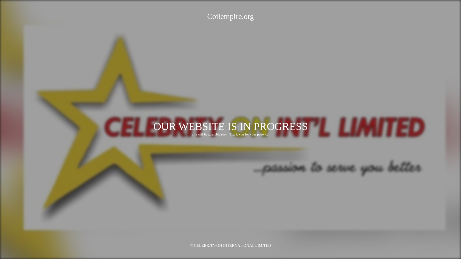website screenshot of https://coilempire.org/