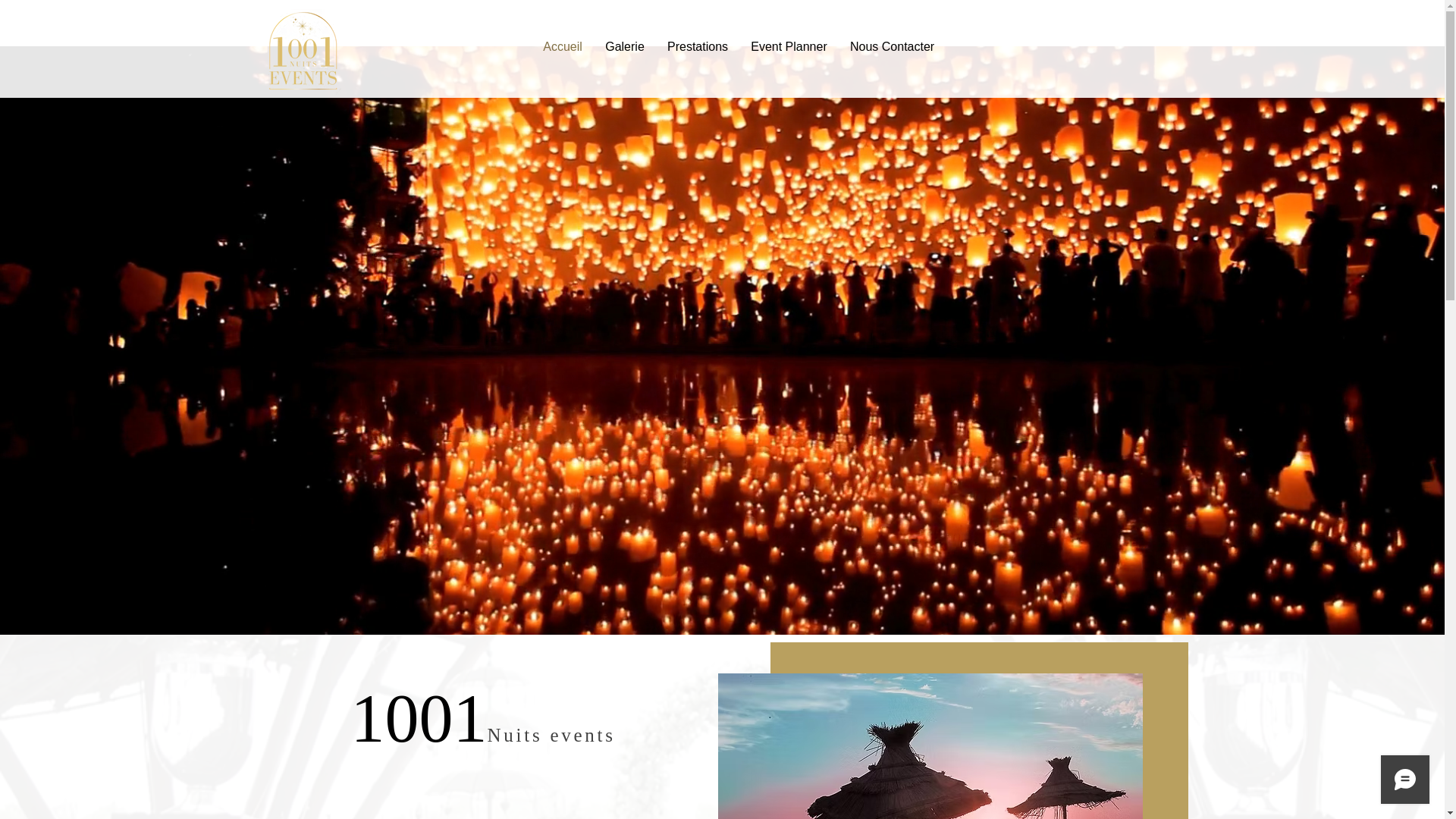 website screenshot of https://1001nuits-events.com/