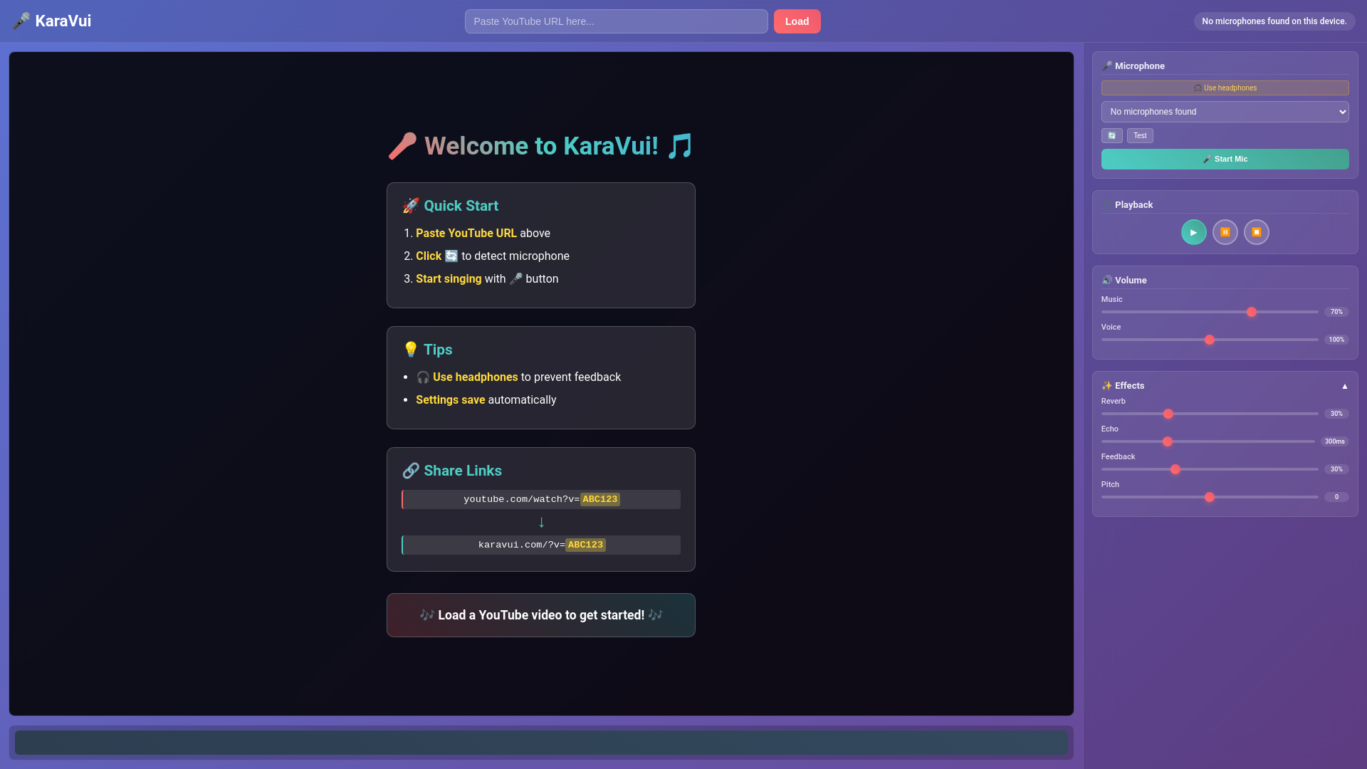 website screenshot of https://karavui.pages.dev/
