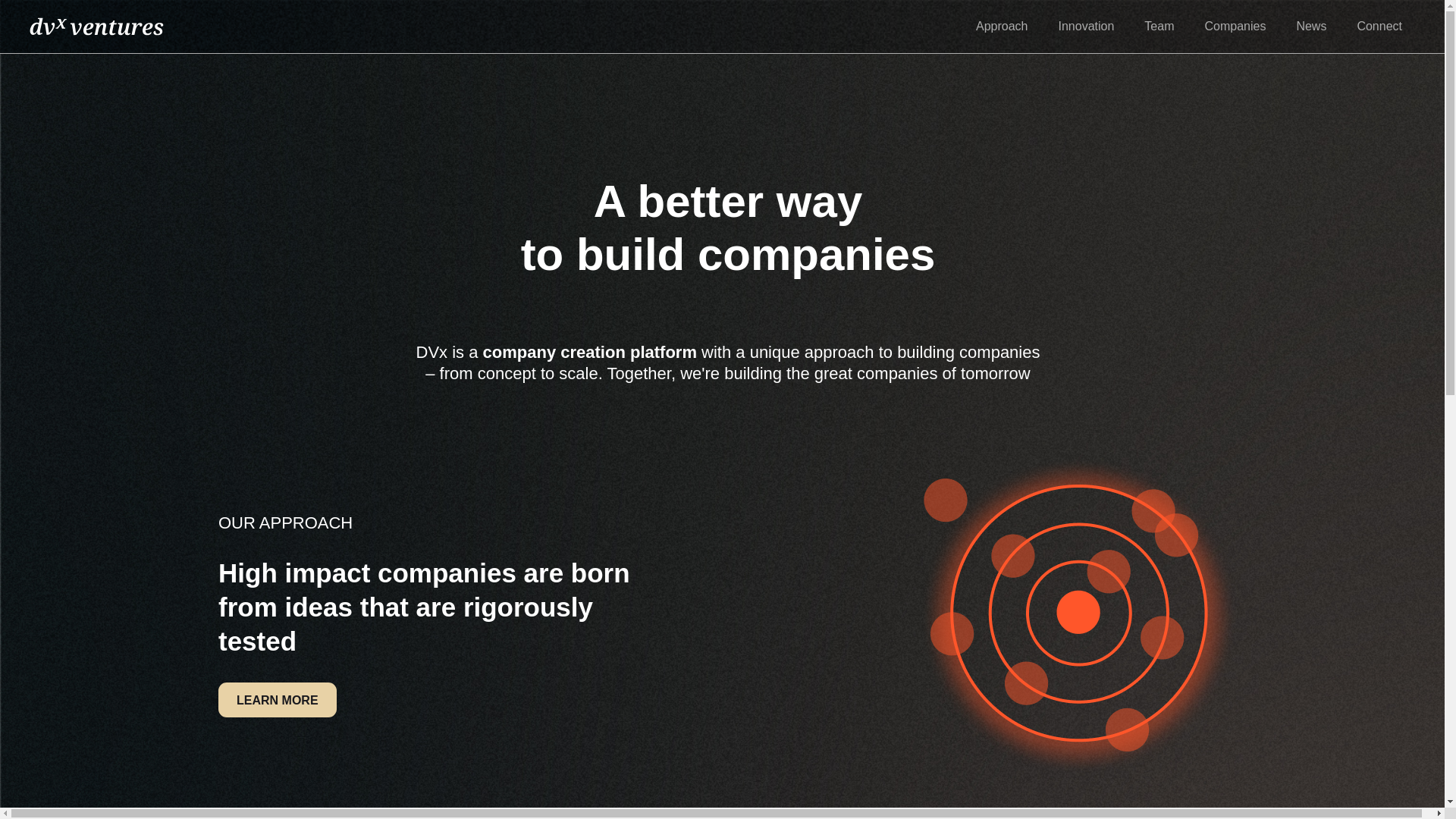 website screenshot of https://dvxservices.com/