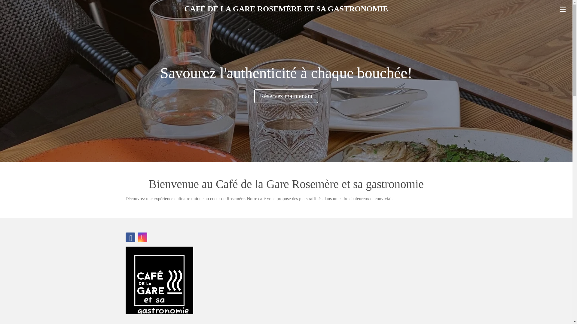 website screenshot of https://cafe-de-la-gare-rosemere-et-sa-gastronomie.com/