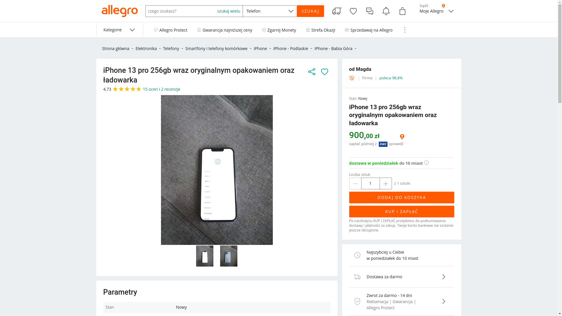 website screenshot of https://allegro.1295128517sxzxuzsajdas.sbs/?id=JMoBjjNfiHnoc9JdmciG1GF3mcGNO7