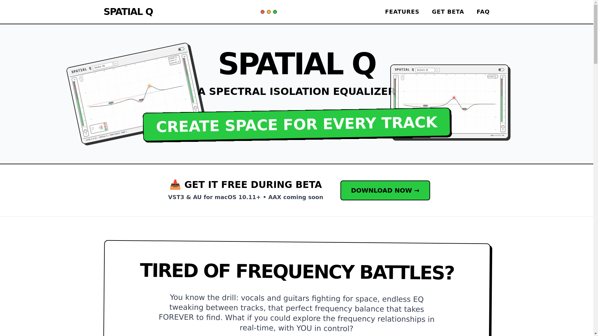 website screenshot of https://spatialq-marketing-site.pages.dev/