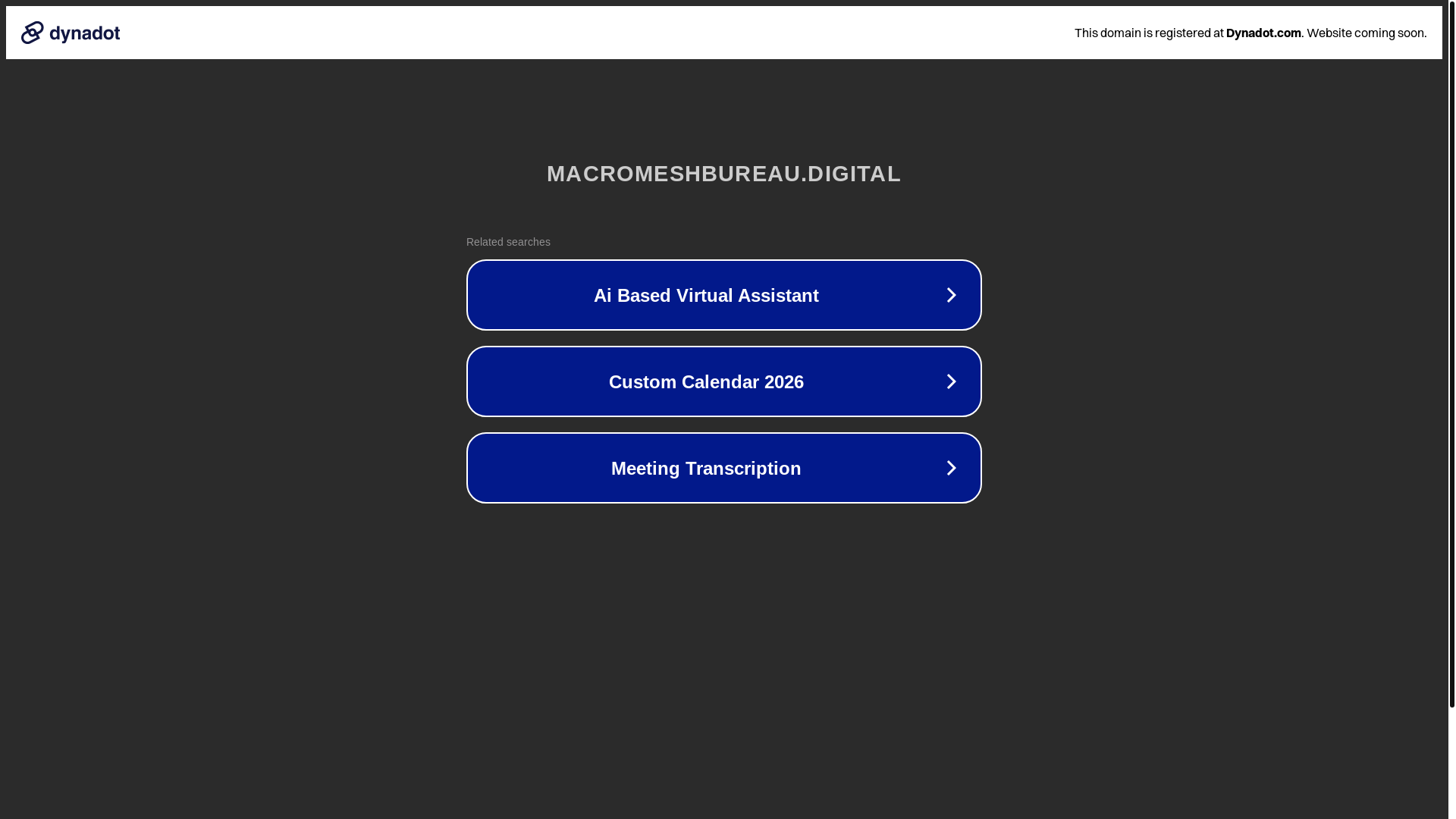 website screenshot of https://macromeshbureau.digital/