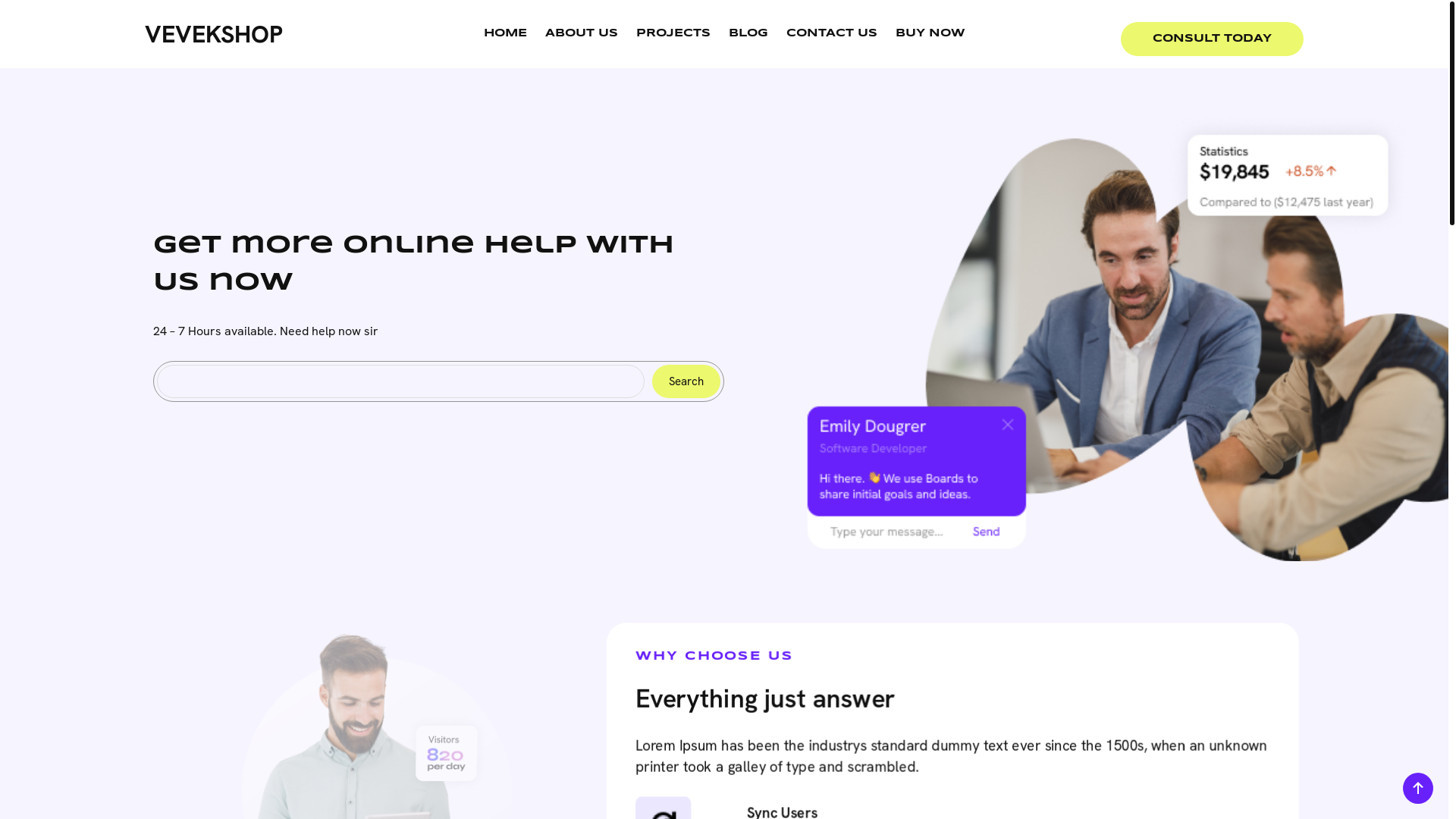 website screenshot of https://vevekshop.club/