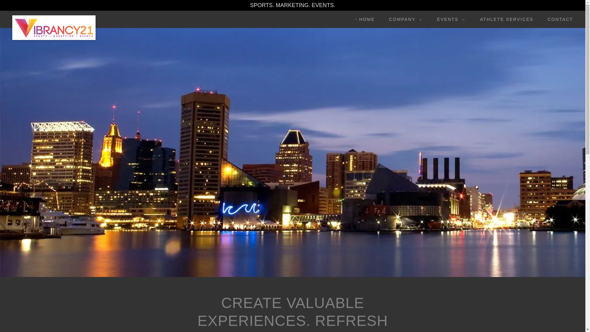 website screenshot of https://vibrancyeventspartners.com/