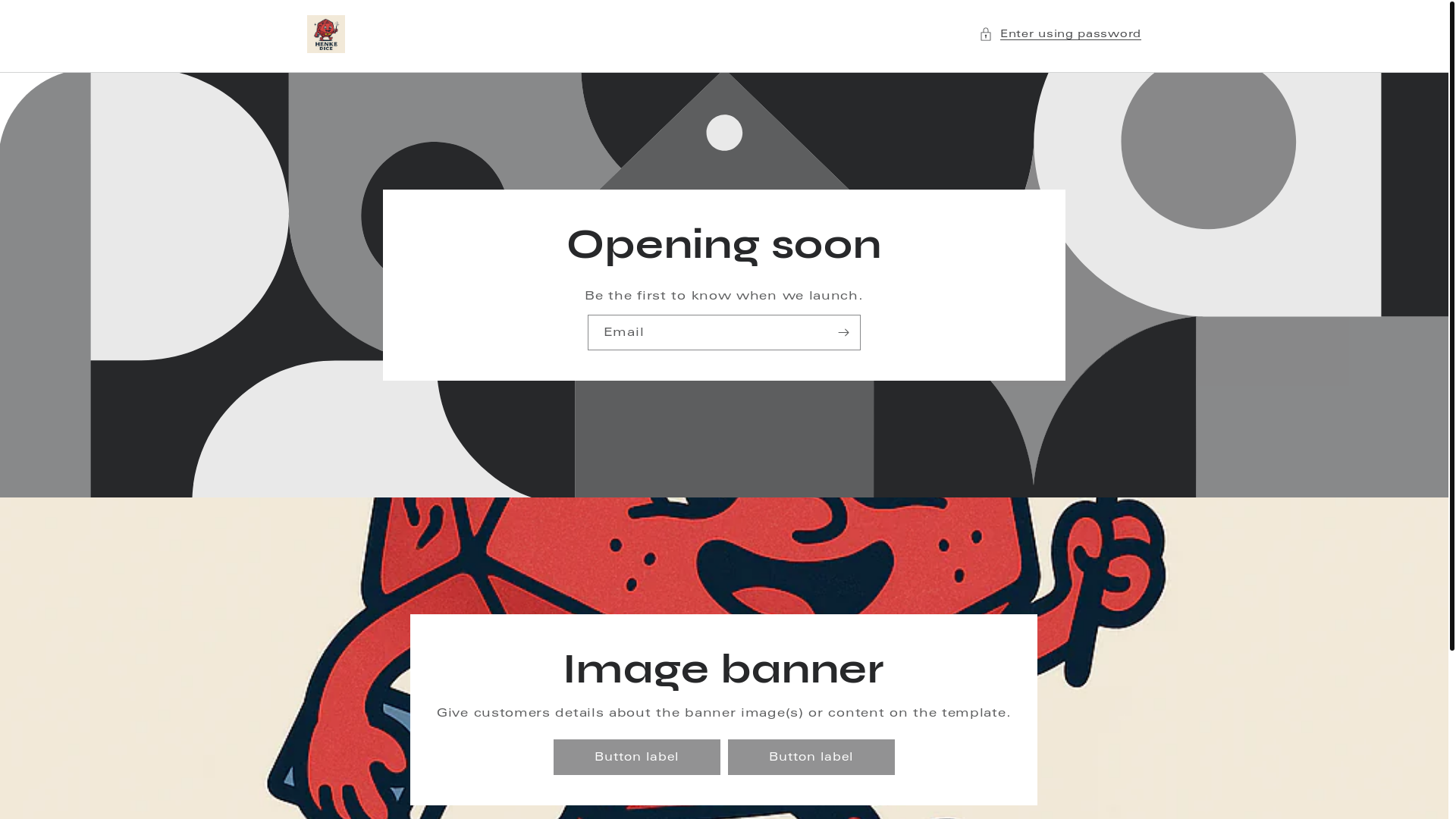 website screenshot of https://henkedice.com/